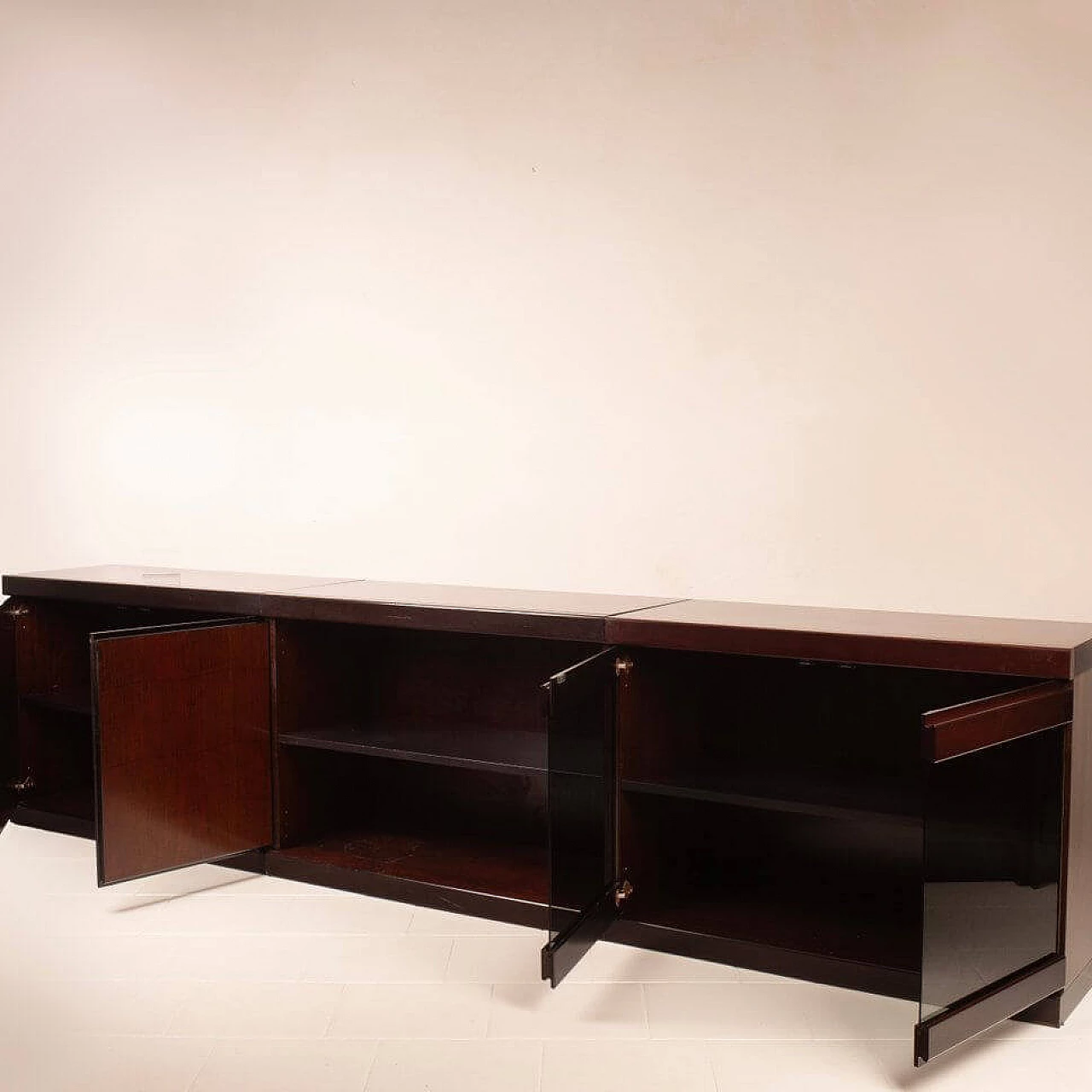 Programma S11 three-module sideboard by Angelo Mangiarotti for La Sorgente dei Mobili, 1970s 2