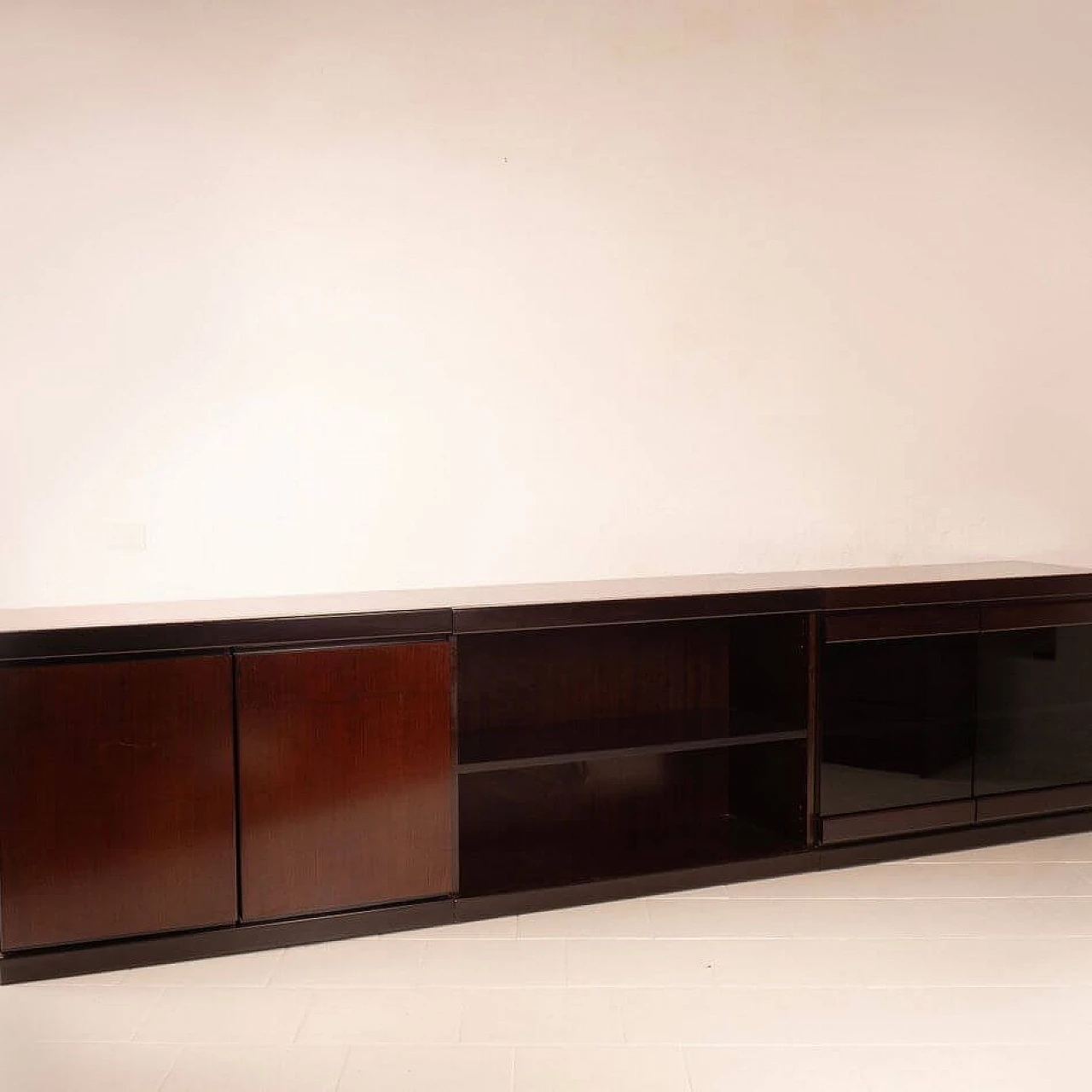 Programma S11 three-module sideboard by Angelo Mangiarotti for La Sorgente dei Mobili, 1970s 4