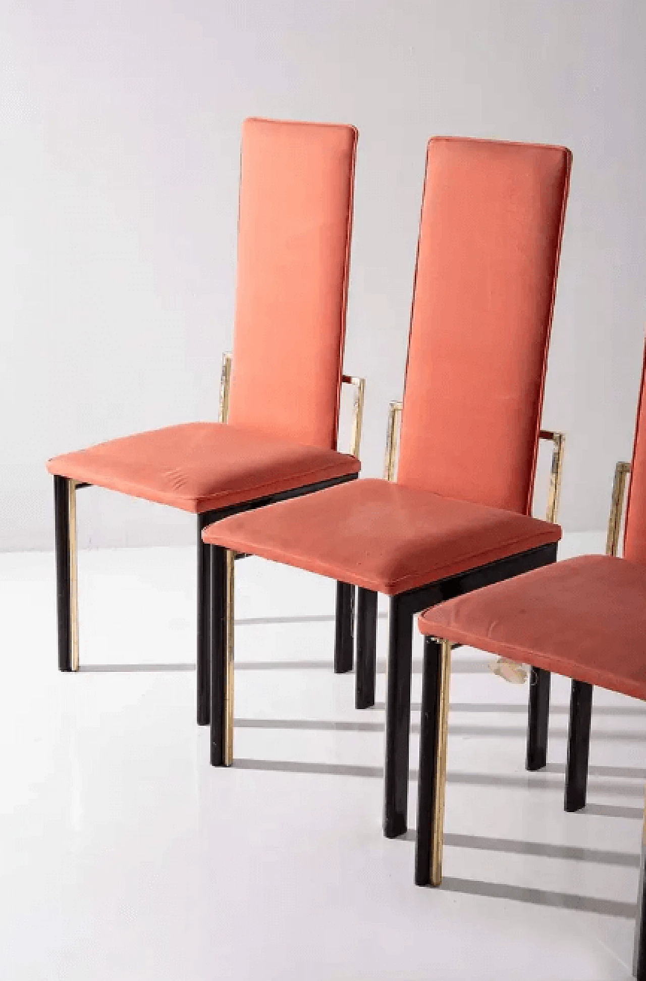 4 Fabric and metal chairs, 1970s 3