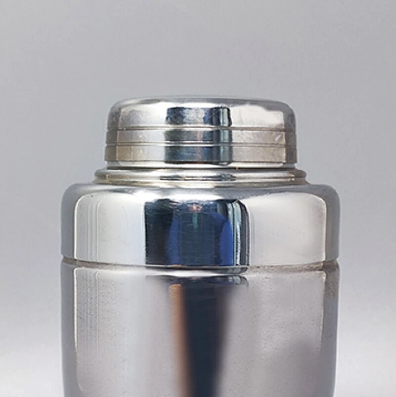 Shaker per cocktail in metallo di Forzani, anni '60 4
