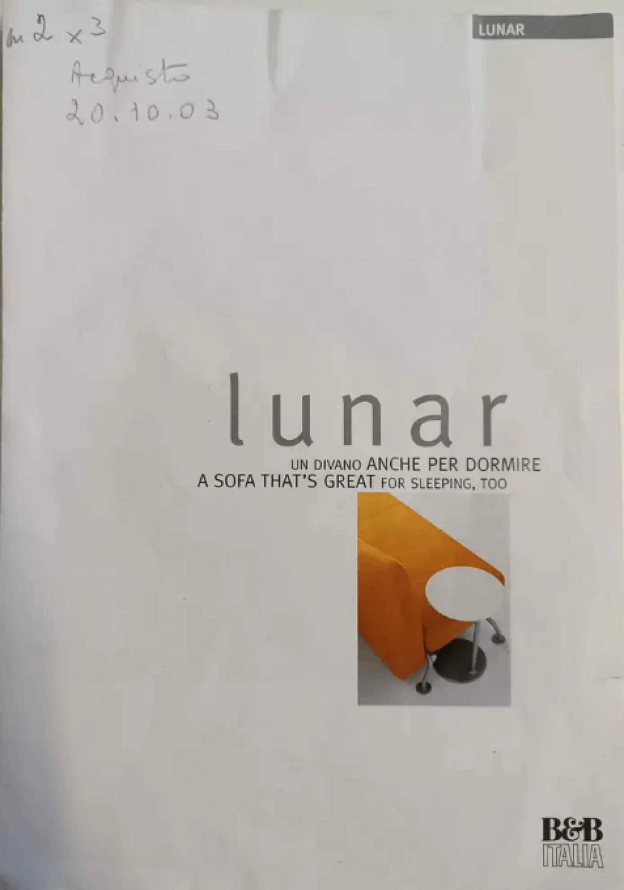 Divano Lunar di J. Irvine per B&B Italia, anni '90 7