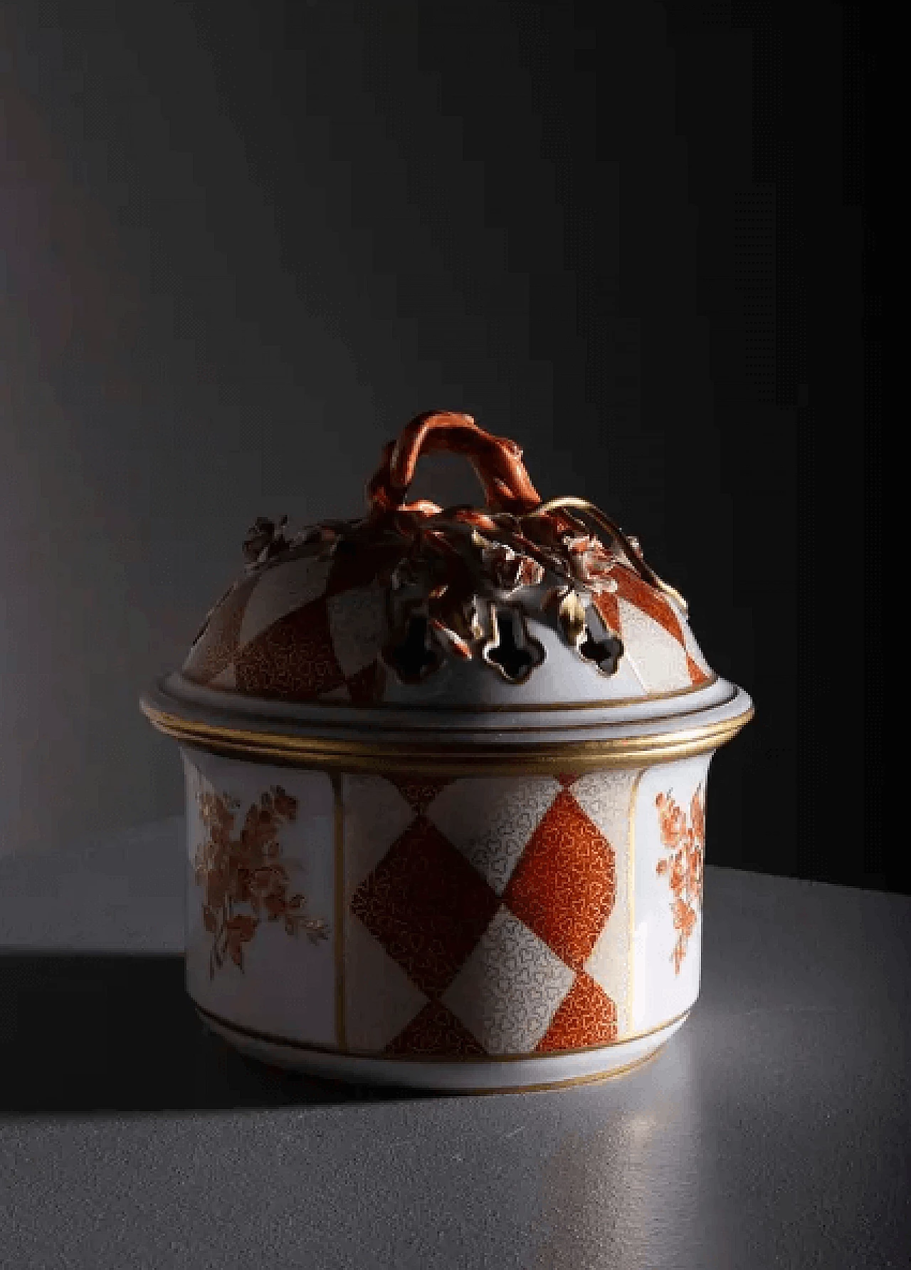 Hand-painted Sèvres porcelain biscuit vase with marking, mid-19th century 2