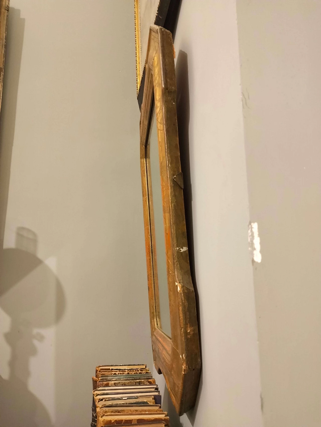 Specchiera Luigi Filippo in legno d'oro zecchino, seconda metà '800 4