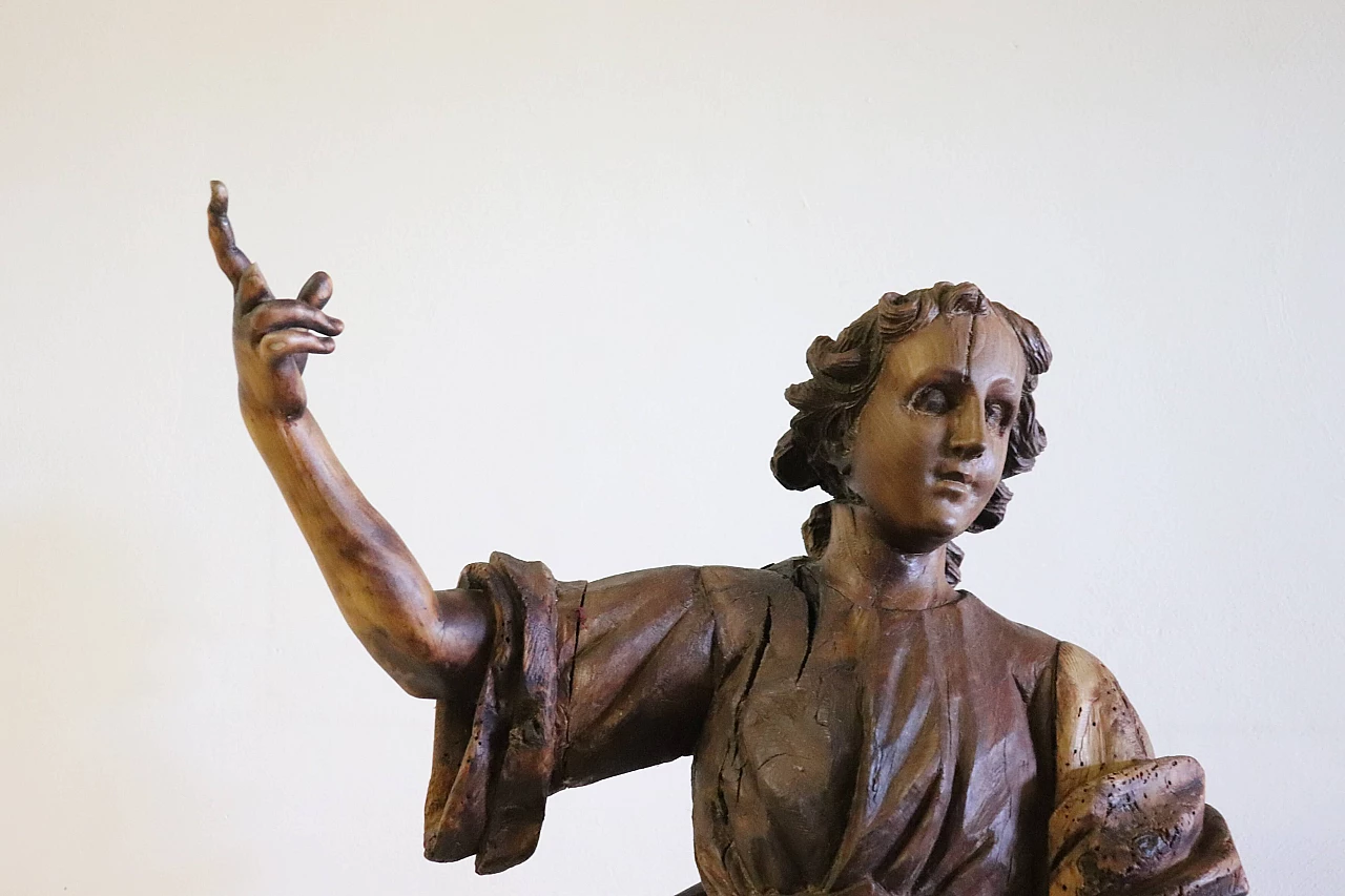 Saint John the Baptist, wood sculpture, 18th century 1