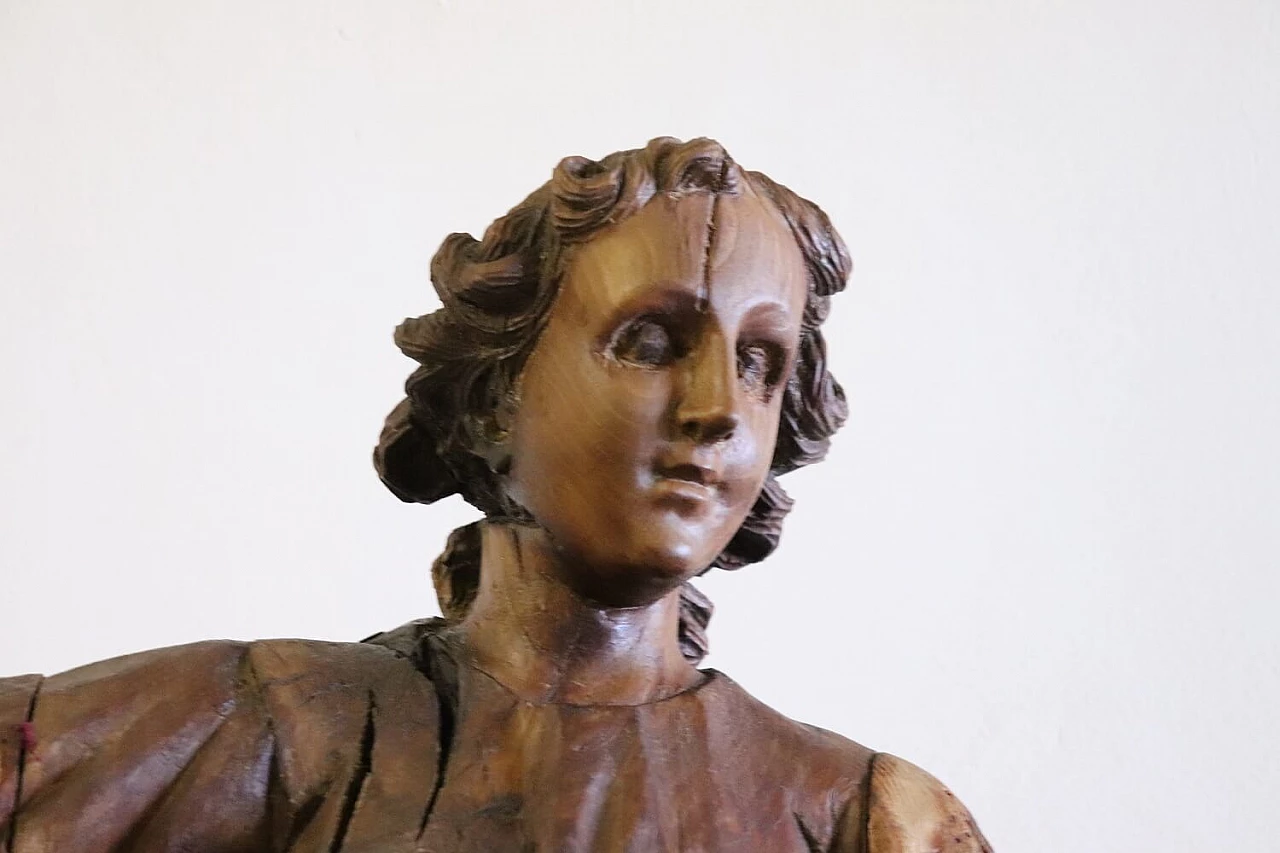 Saint John the Baptist, wood sculpture, 18th century 2