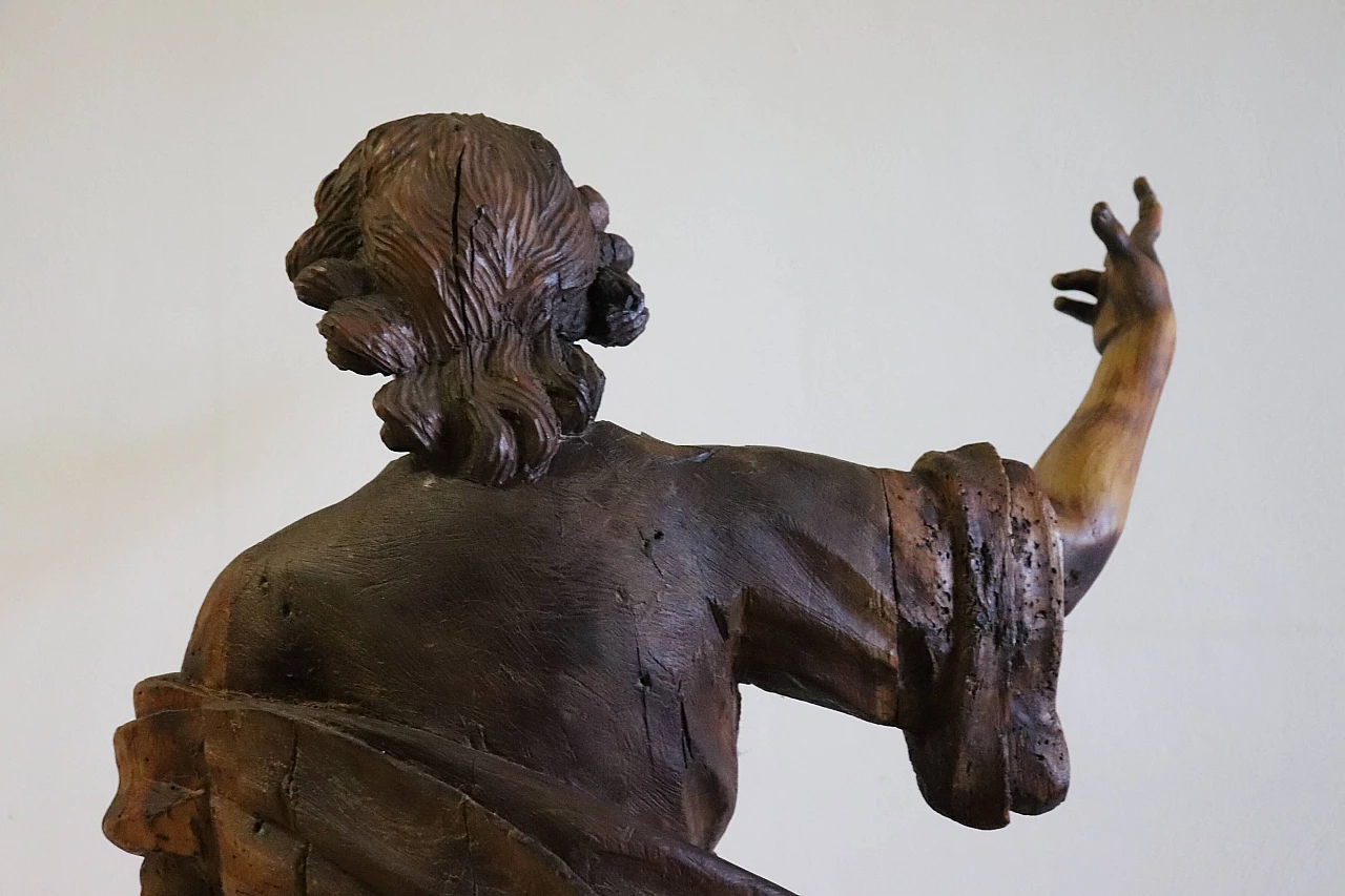 Saint John the Baptist, wood sculpture, 18th century 10