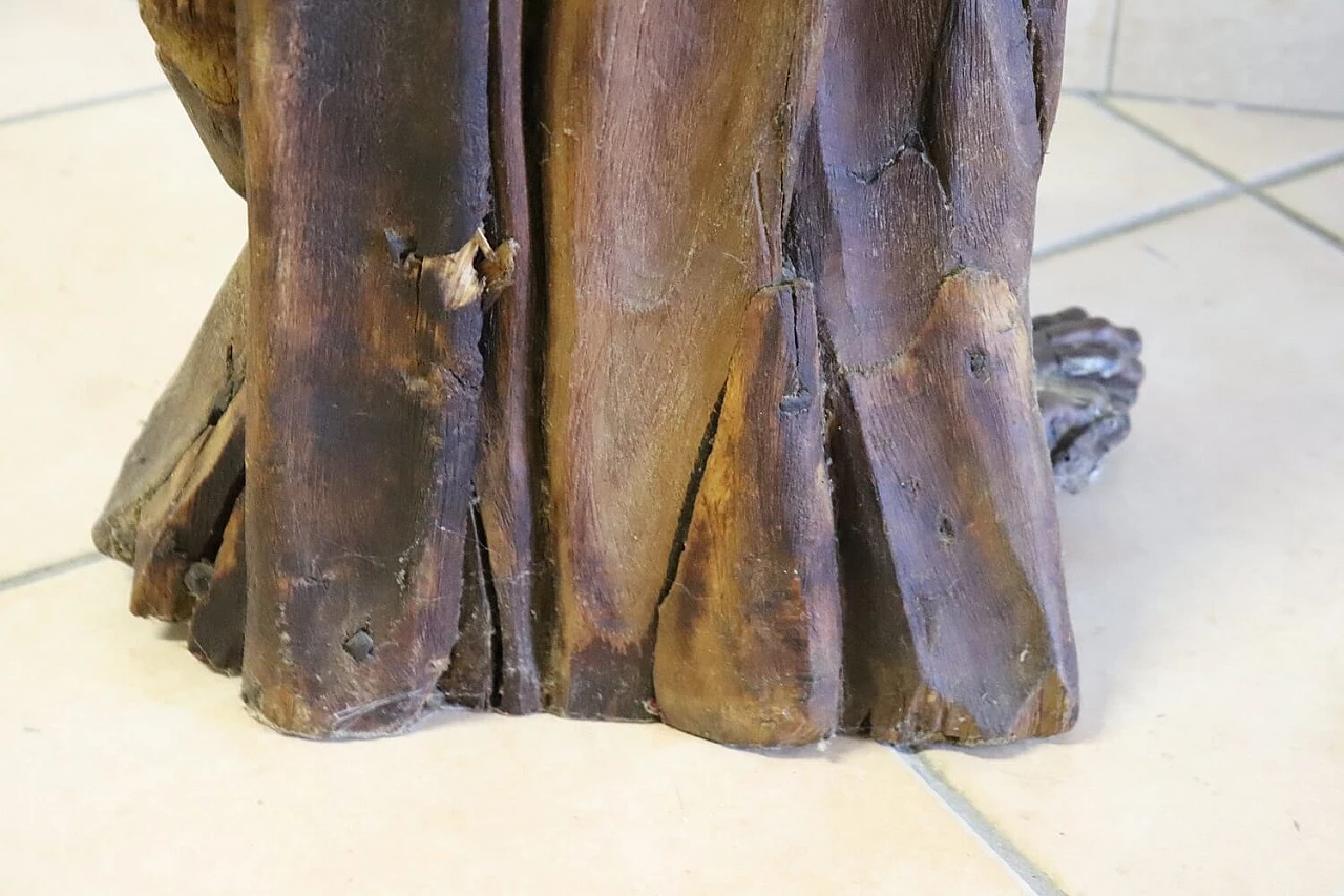 Saint John the Baptist, wood sculpture, 18th century 12