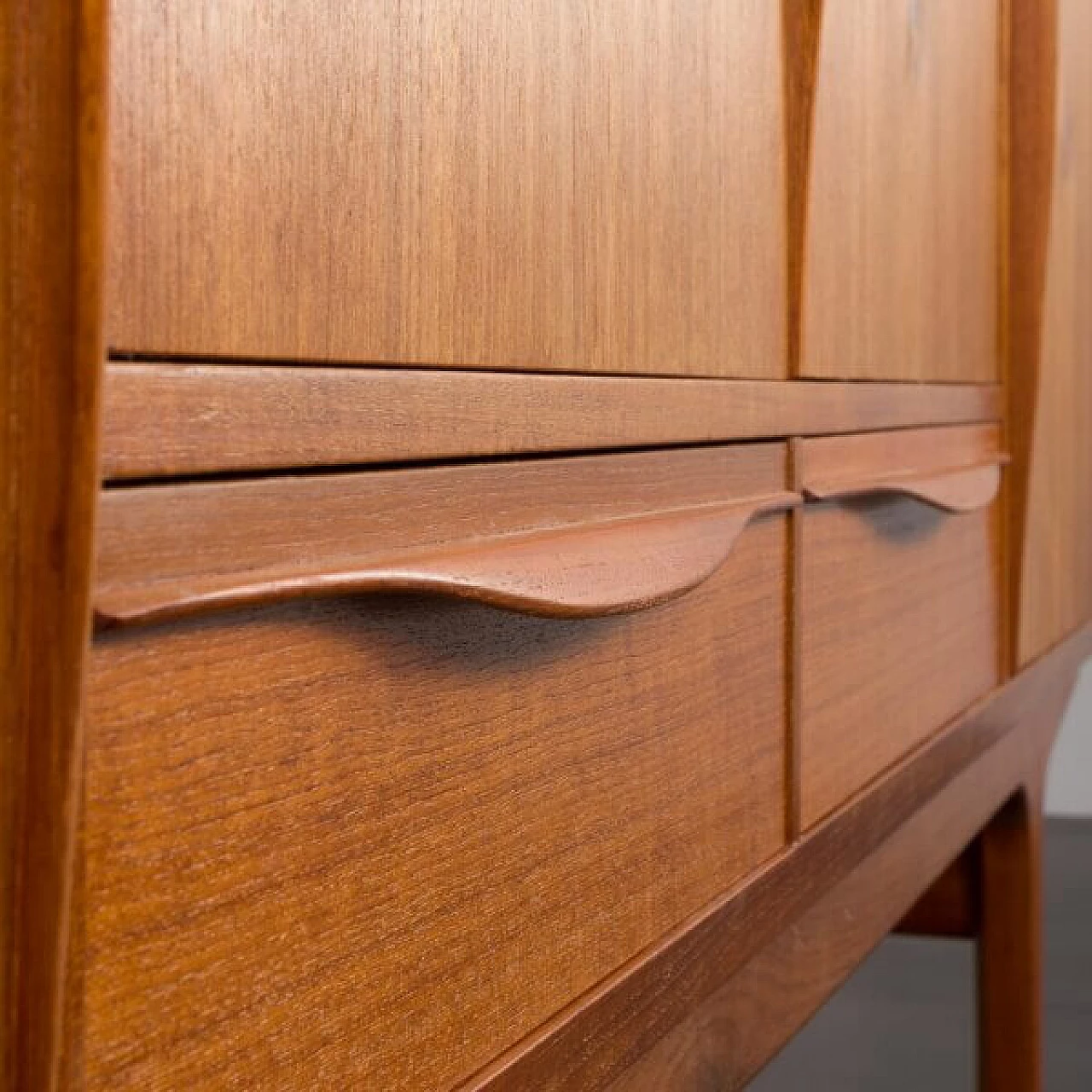 Johannes Andersen highboard, teak credenza, 1960s 7