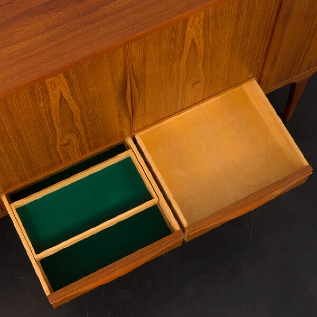 Johannes Andersen highboard, teak credenza, 1960s 14