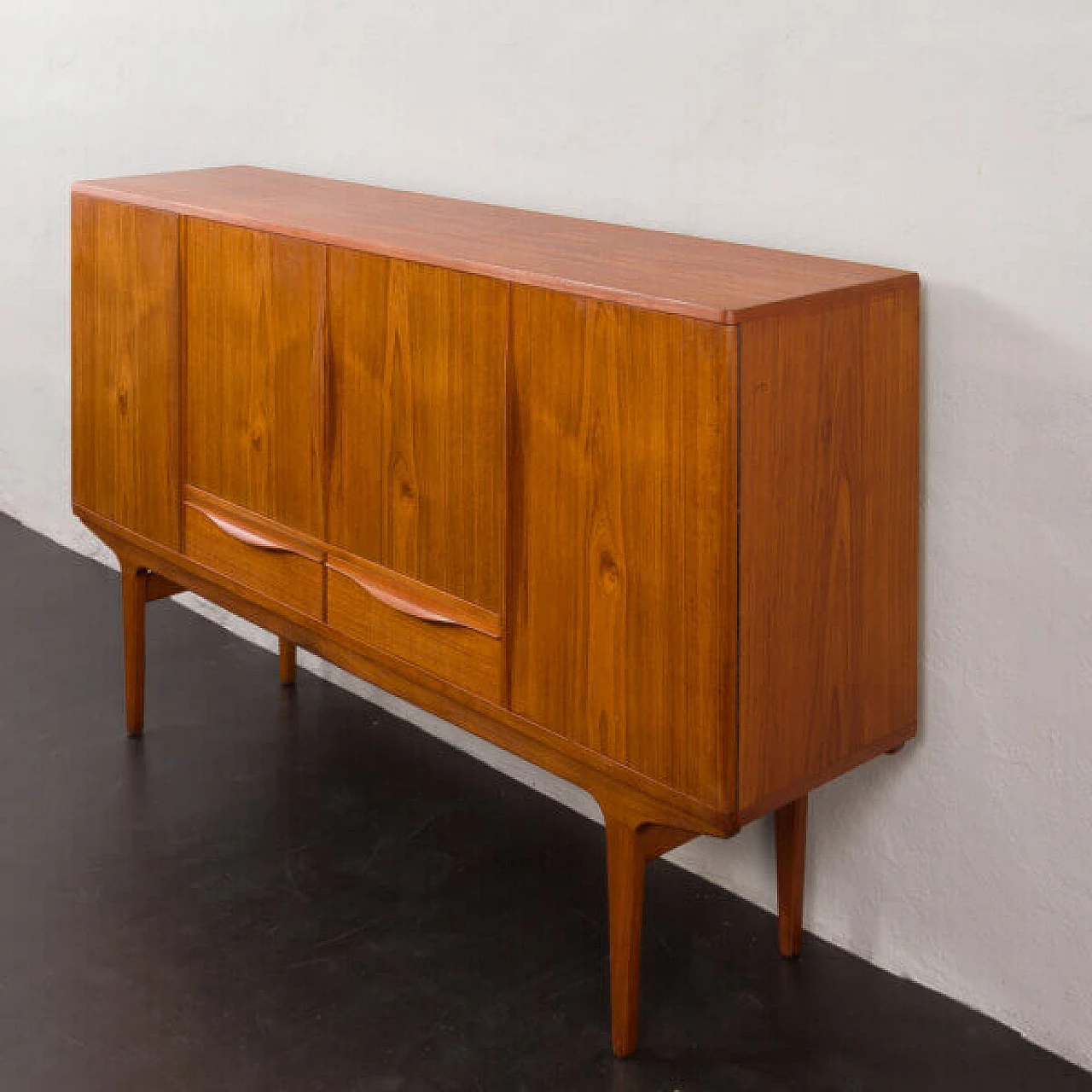 Johannes Andersen highboard, teak credenza, 1960s 17