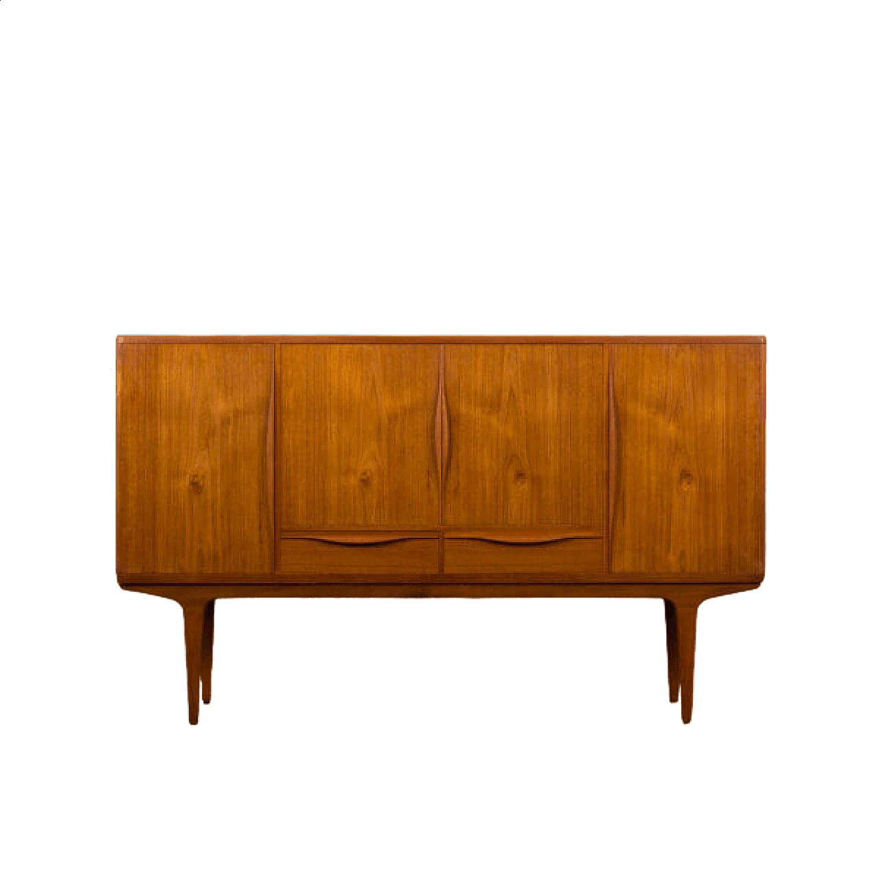 Johannes Andersen highboard, teak credenza, 1960s 19