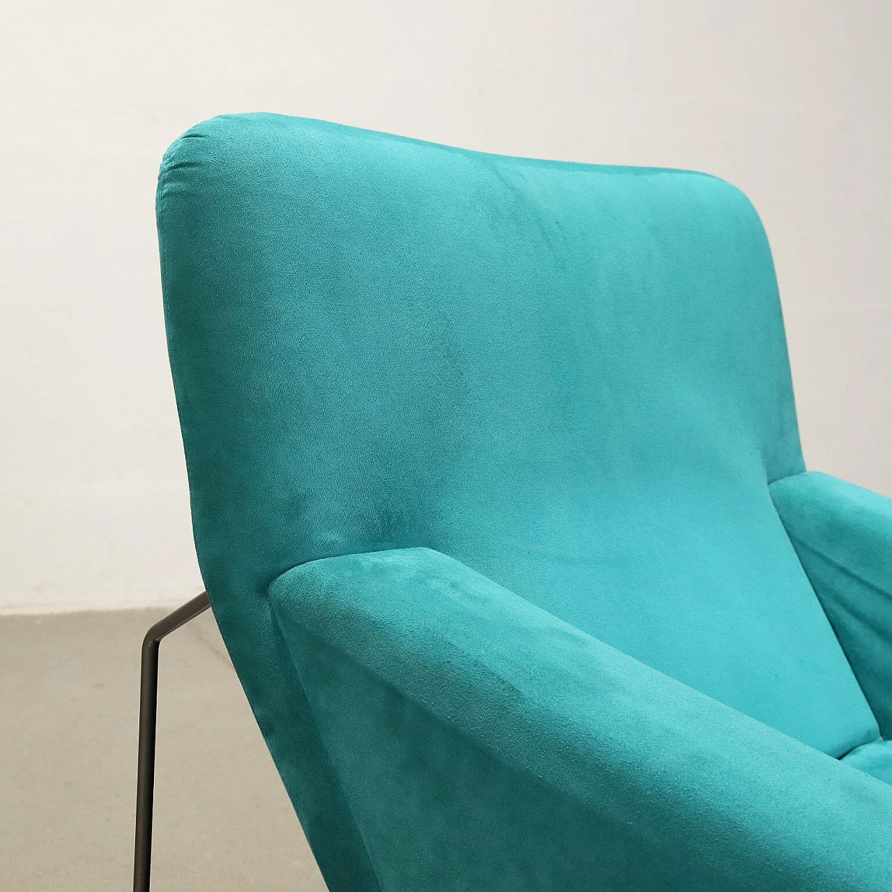 Feeling armchair upholstered in alcantara by Claudio Salocchi for Skipper, 1980s 4