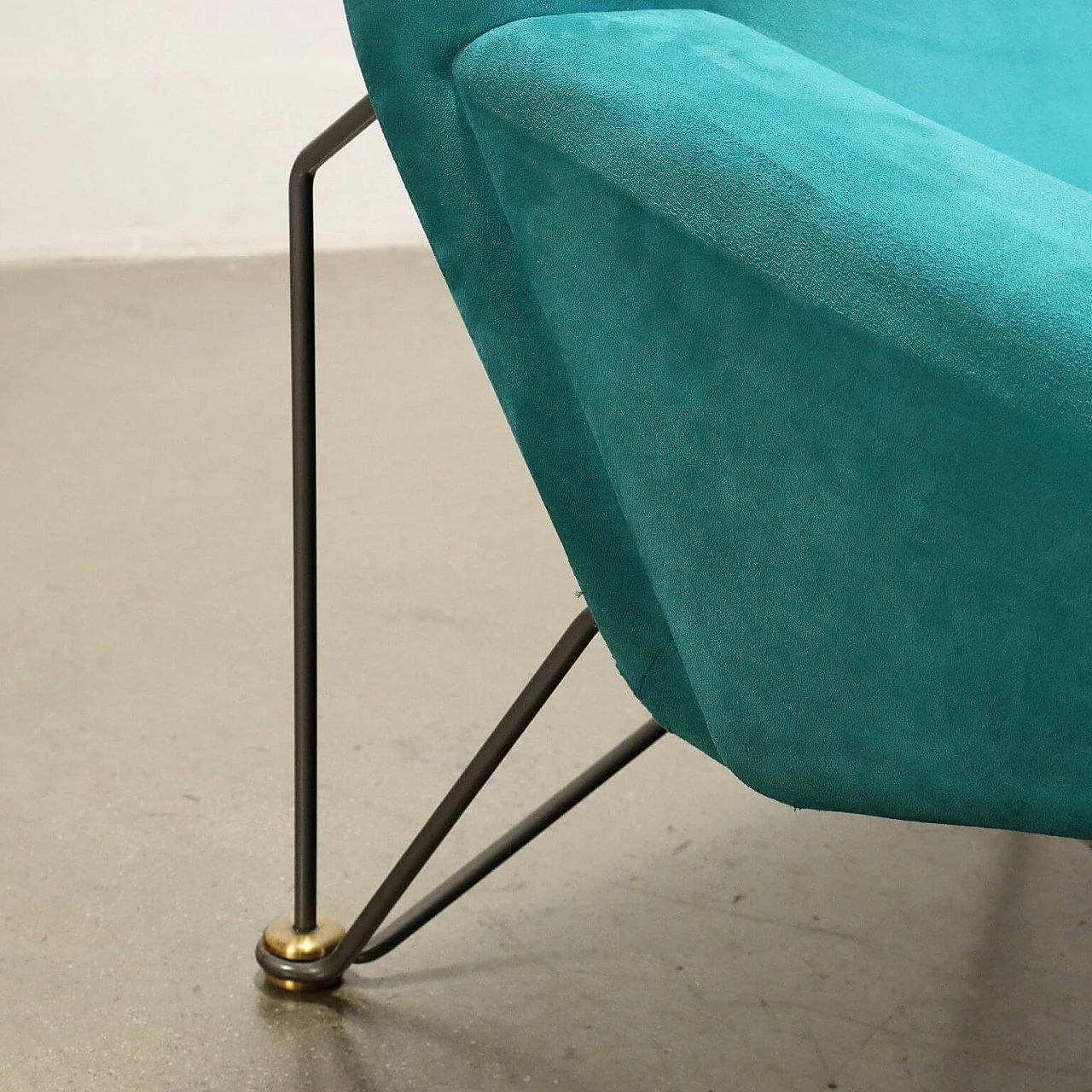 Feeling armchair upholstered in alcantara by Claudio Salocchi for Skipper, 1980s 5