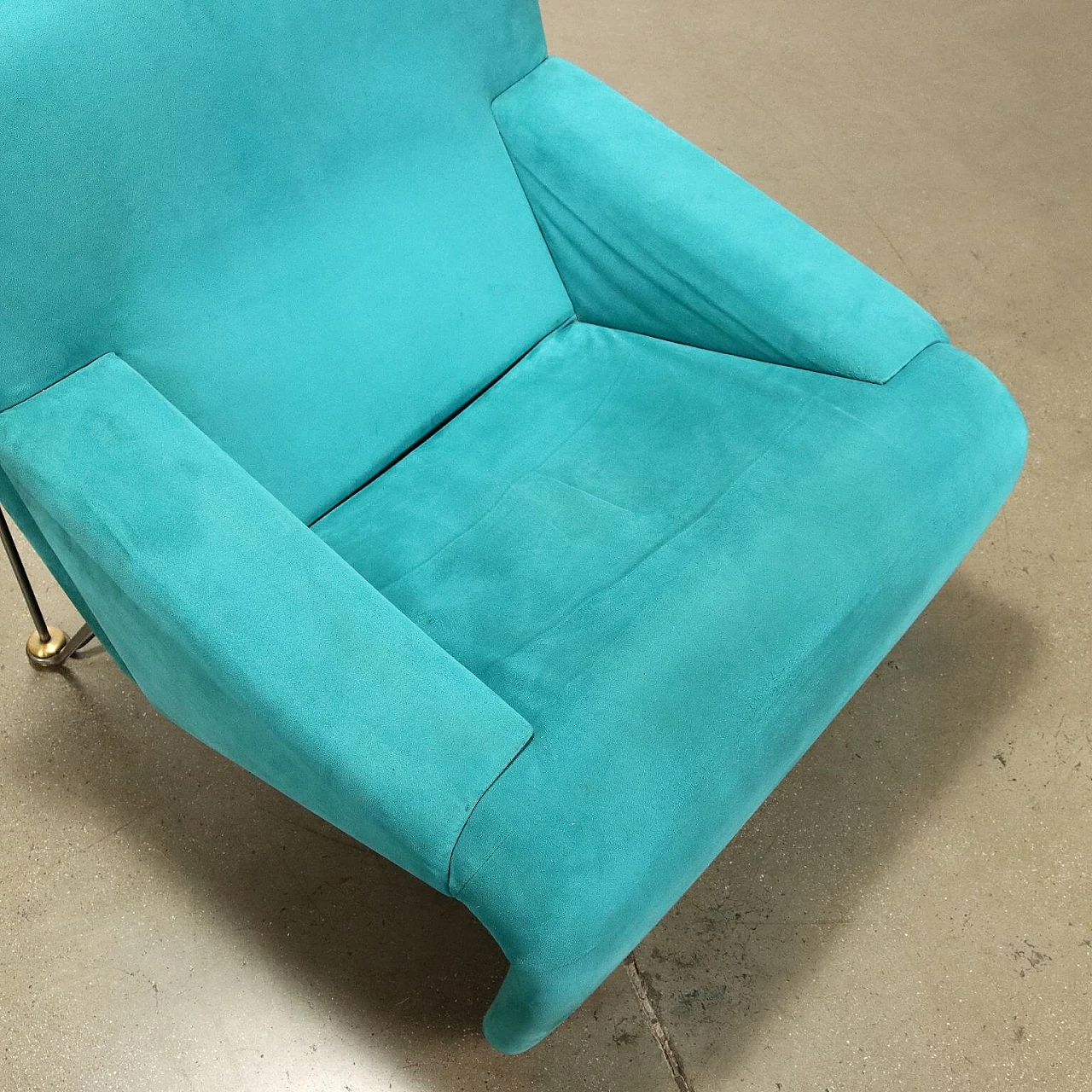 Feeling armchair upholstered in alcantara by Claudio Salocchi for Skipper, 1980s 8