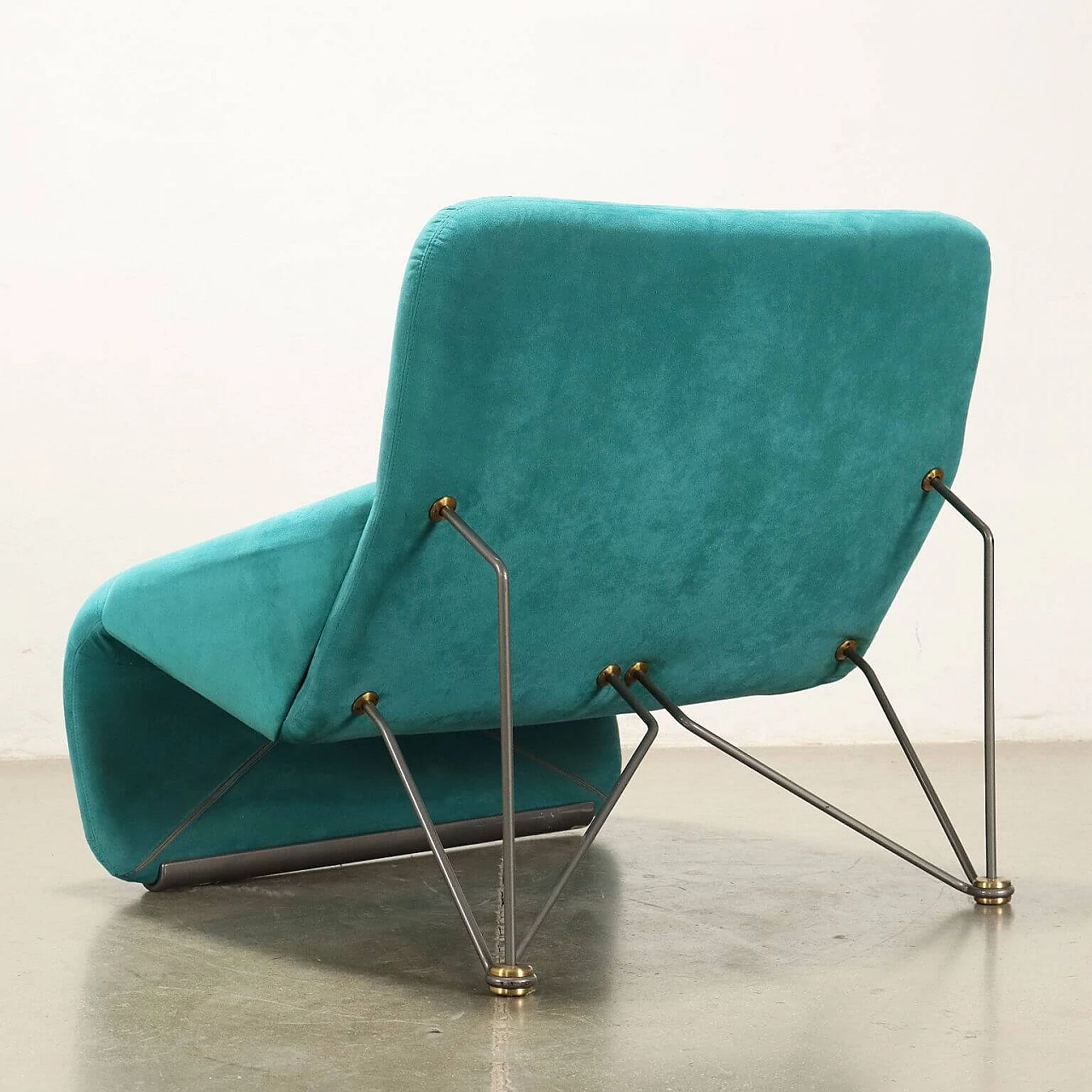 Feeling armchair upholstered in alcantara by Claudio Salocchi for Skipper, 1980s 9