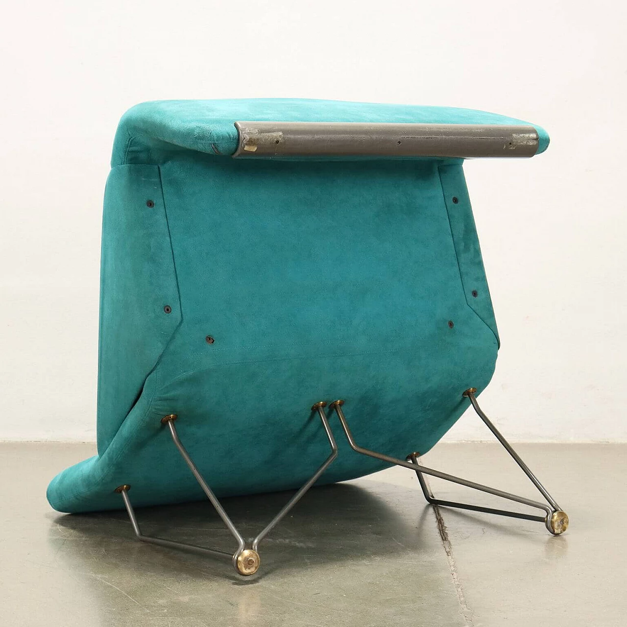 Feeling armchair upholstered in alcantara by Claudio Salocchi for Skipper, 1980s 10