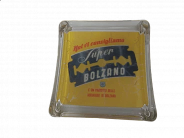 Contenitore pubblicitario in vetro di Super Bolzano, anni '60