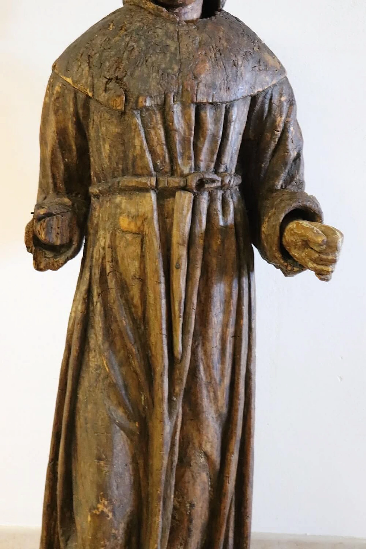 Scultura lignea raffigurante San Francesco, inizio '600 2