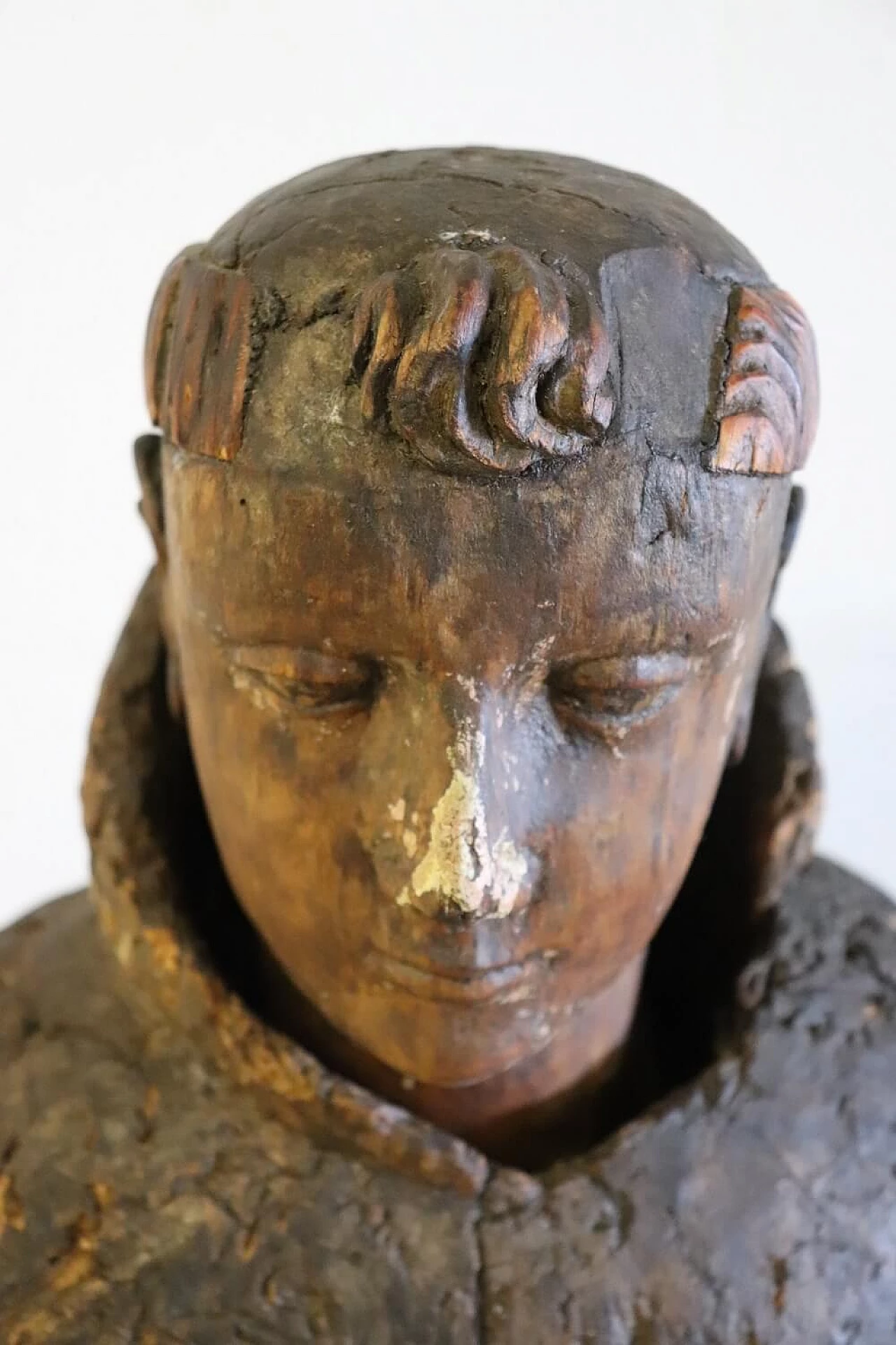 Scultura lignea raffigurante San Francesco, inizio '600 5