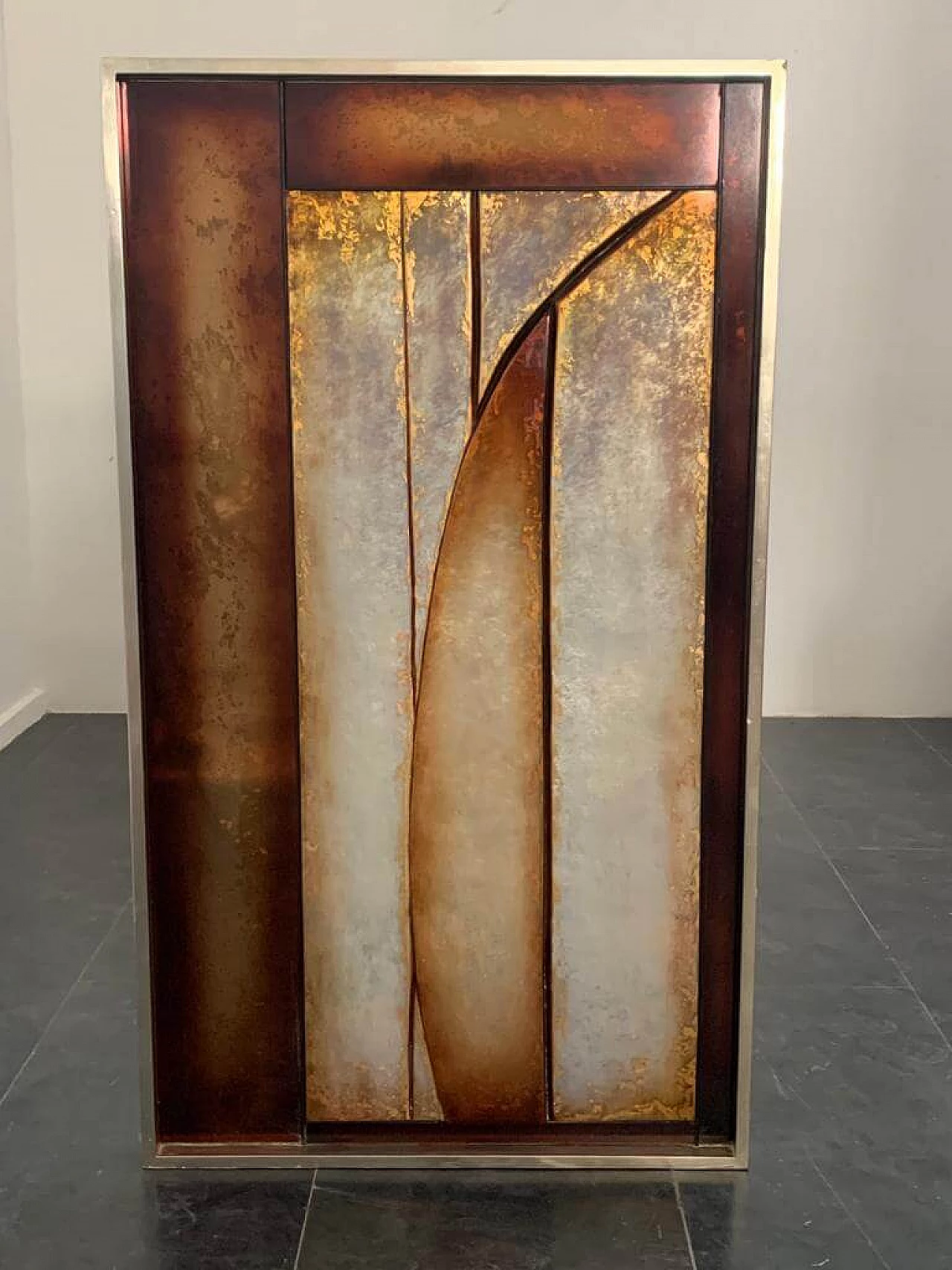 Carved wood and resin panel, 1980s 6