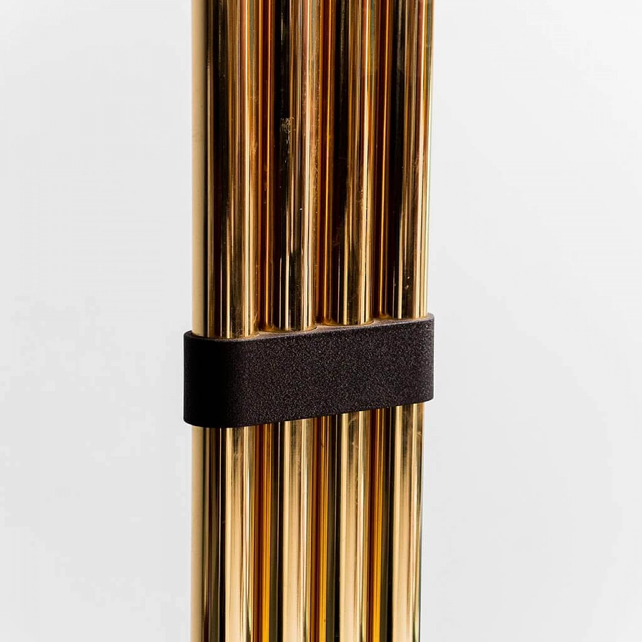Brass-plated metal floor lamp by Goffredo Reggiani, 1970s 5