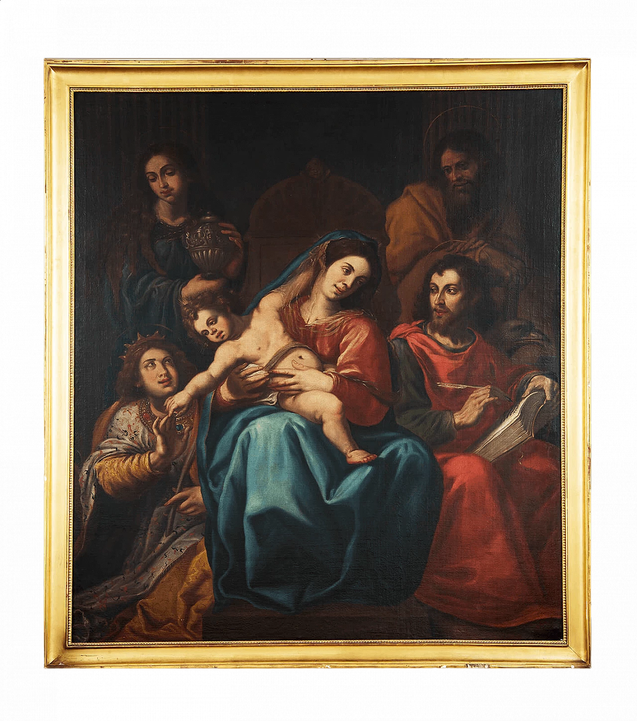 Matrimonio mistico di Santa Caterina, olio su tela, '700 5