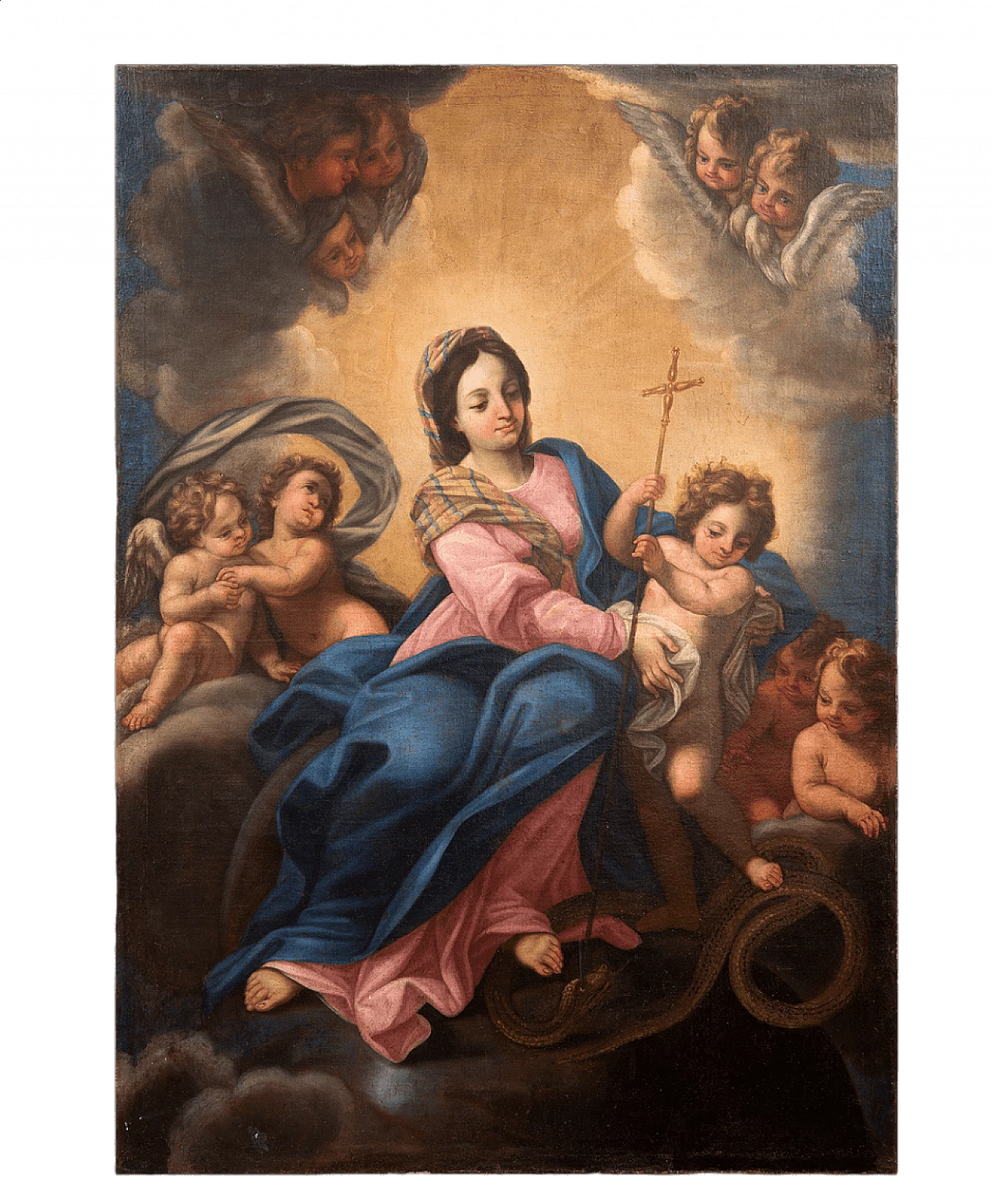 Vergine Immacolata con Gesù Cacciatore, olio su tela, '700 6
