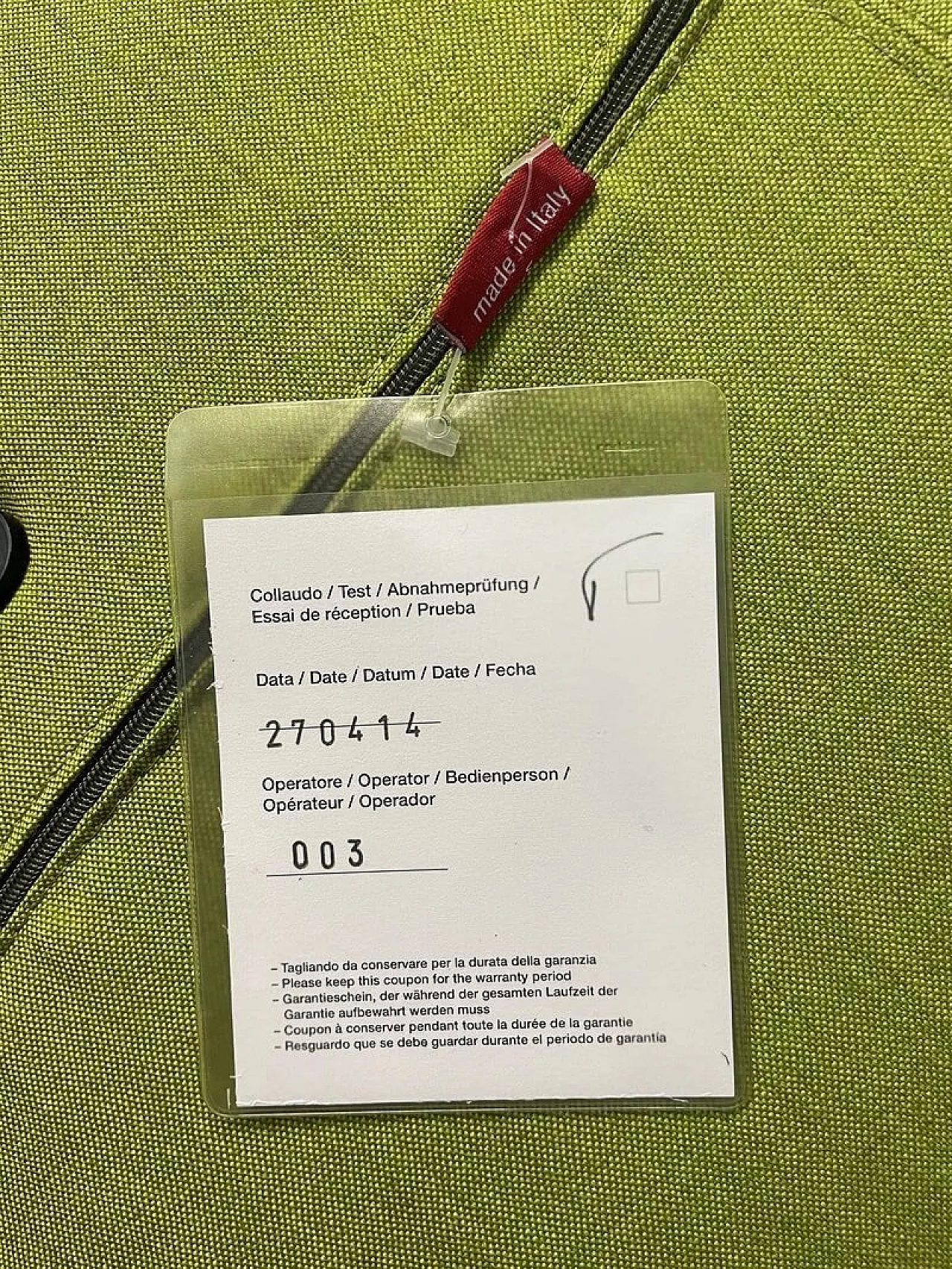 Pair of Catifa 80 armchairs in apple green fabric by Studio LAM for Arper 12