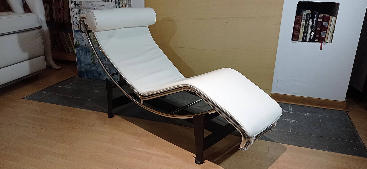 Chaise longue LC4 di Le Corbusier, Jeanneret e Perriand per Alivar, anni '80 1