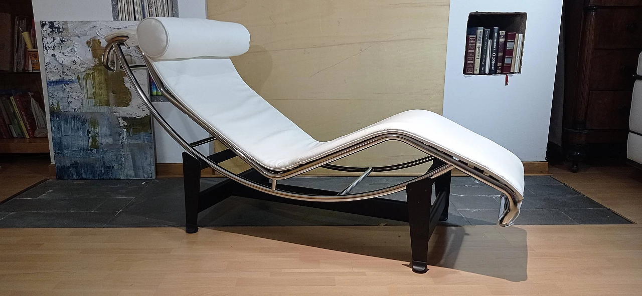 LC4 chaise longue by Le Corbusier, Jeanneret and Perriand for Alivar, 1980s 2