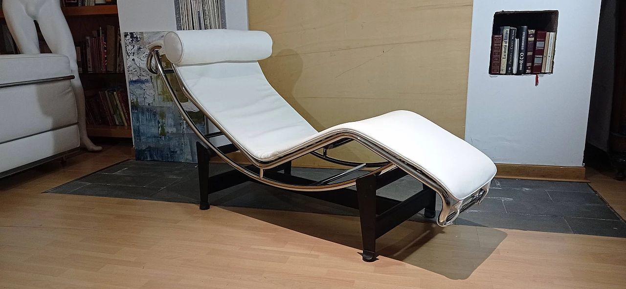 Chaise longue LC4 di Le Corbusier, Jeanneret e Perriand per Alivar, anni '80 3