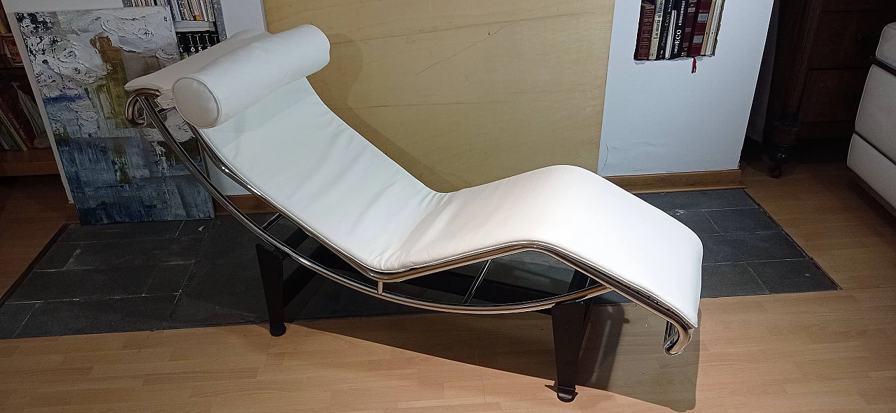 LC4 chaise longue by Le Corbusier, Jeanneret and Perriand for Alivar, 1980s 6
