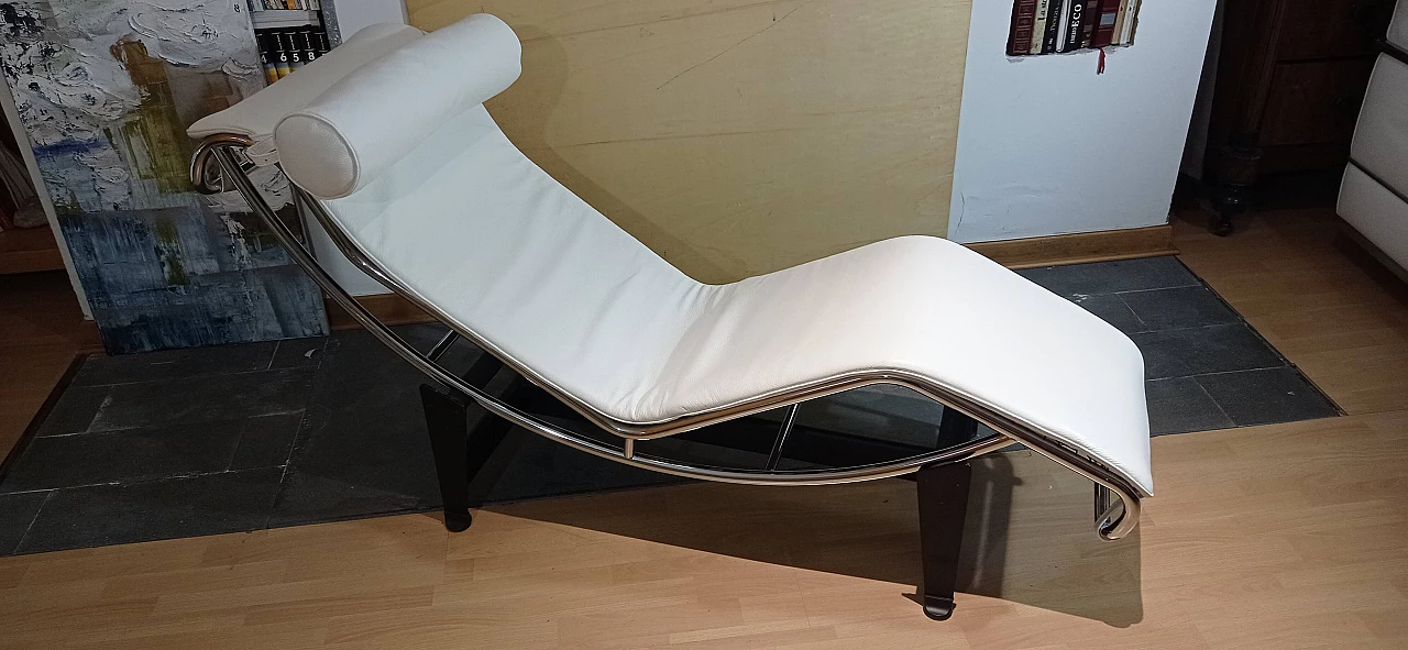 LC4 chaise longue by Le Corbusier, Jeanneret and Perriand for Alivar, 1980s 8