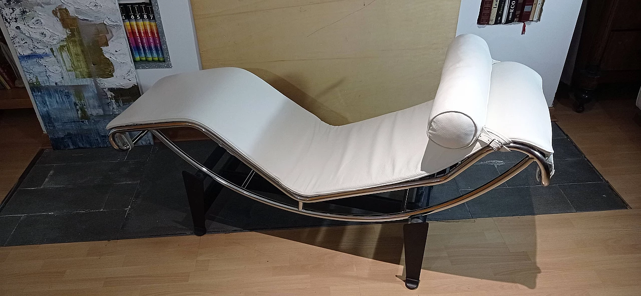 LC4 chaise longue by Le Corbusier, Jeanneret and Perriand for Alivar, 1980s 12