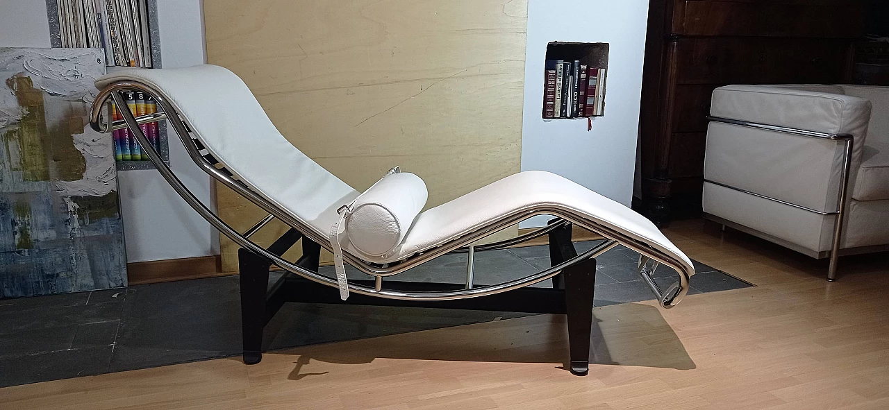 Chaise longue LC4 di Le Corbusier, Jeanneret e Perriand per Alivar, anni '80 14