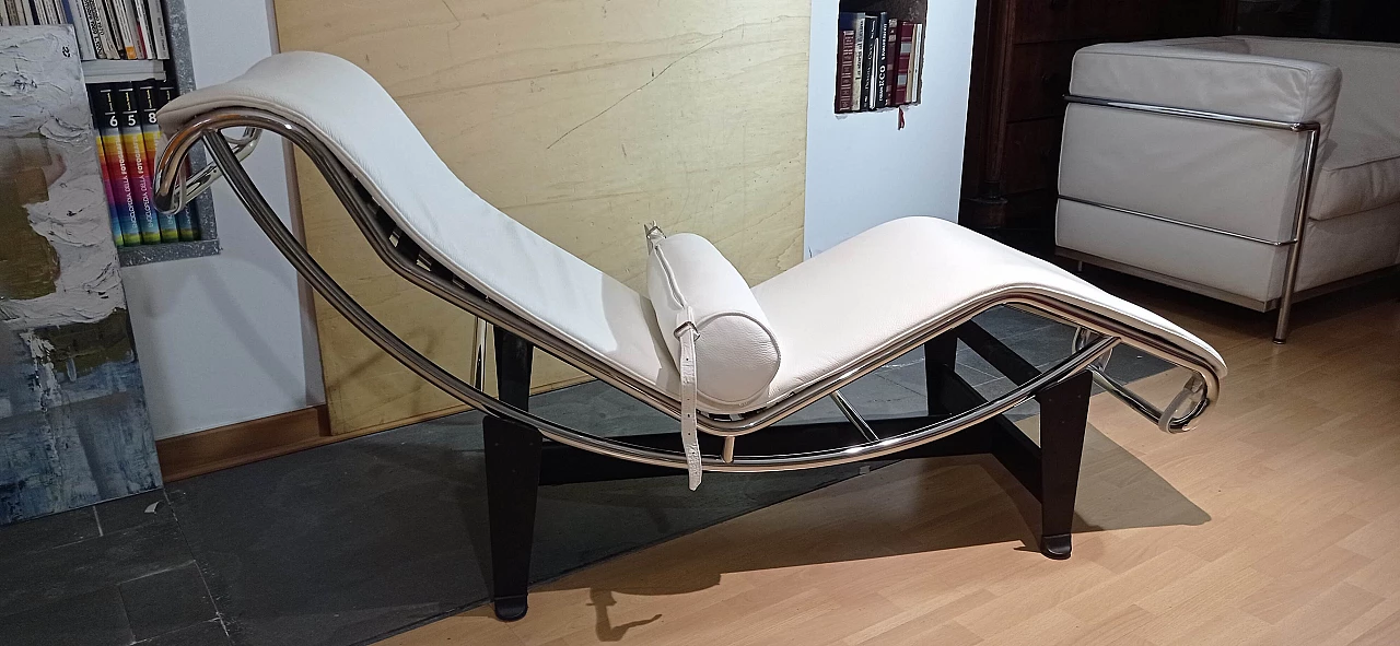 LC4 chaise longue by Le Corbusier, Jeanneret and Perriand for Alivar, 1980s 18