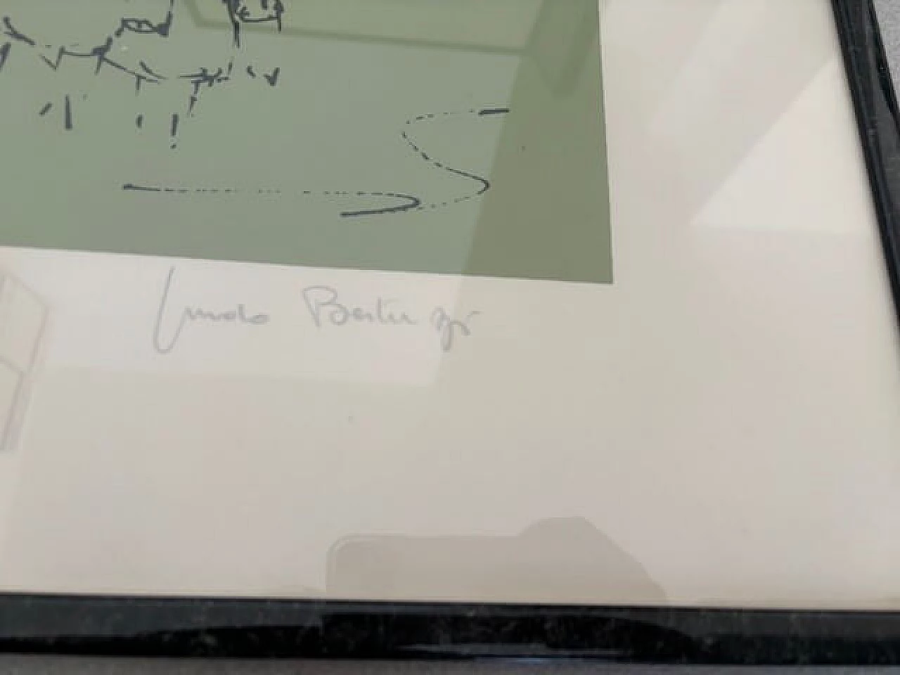 Coppia di disegni di Guido Bertuzzi, anni '60 2