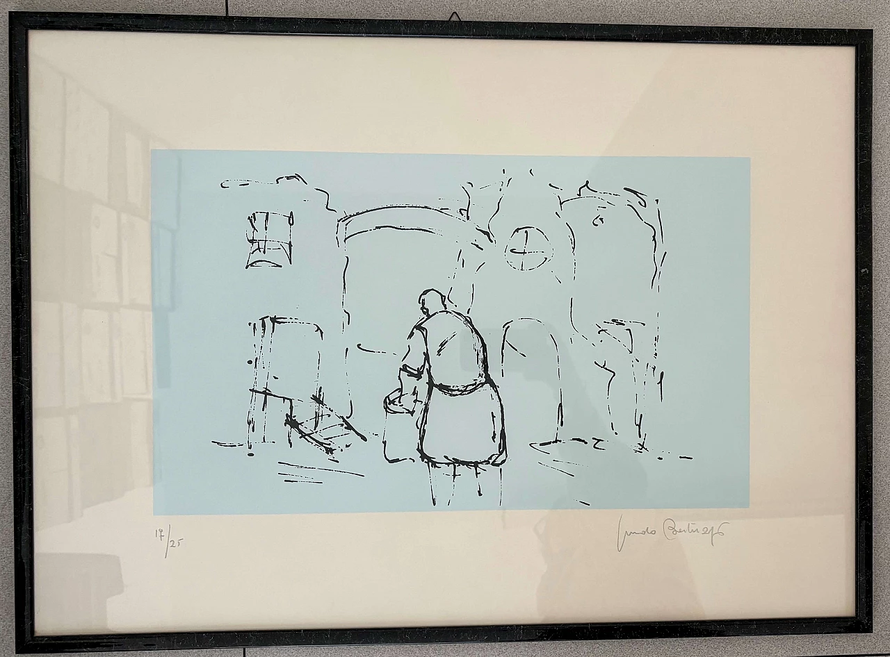 Coppia di disegni di Guido Bertuzzi, anni '60 4