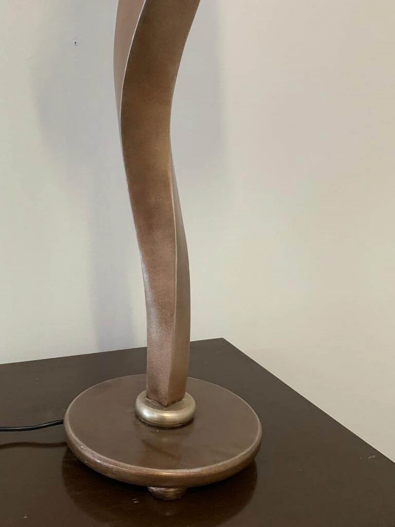 Gilded and patinated lamp by Lam Lee Group/Leeazanne, 1990s 6