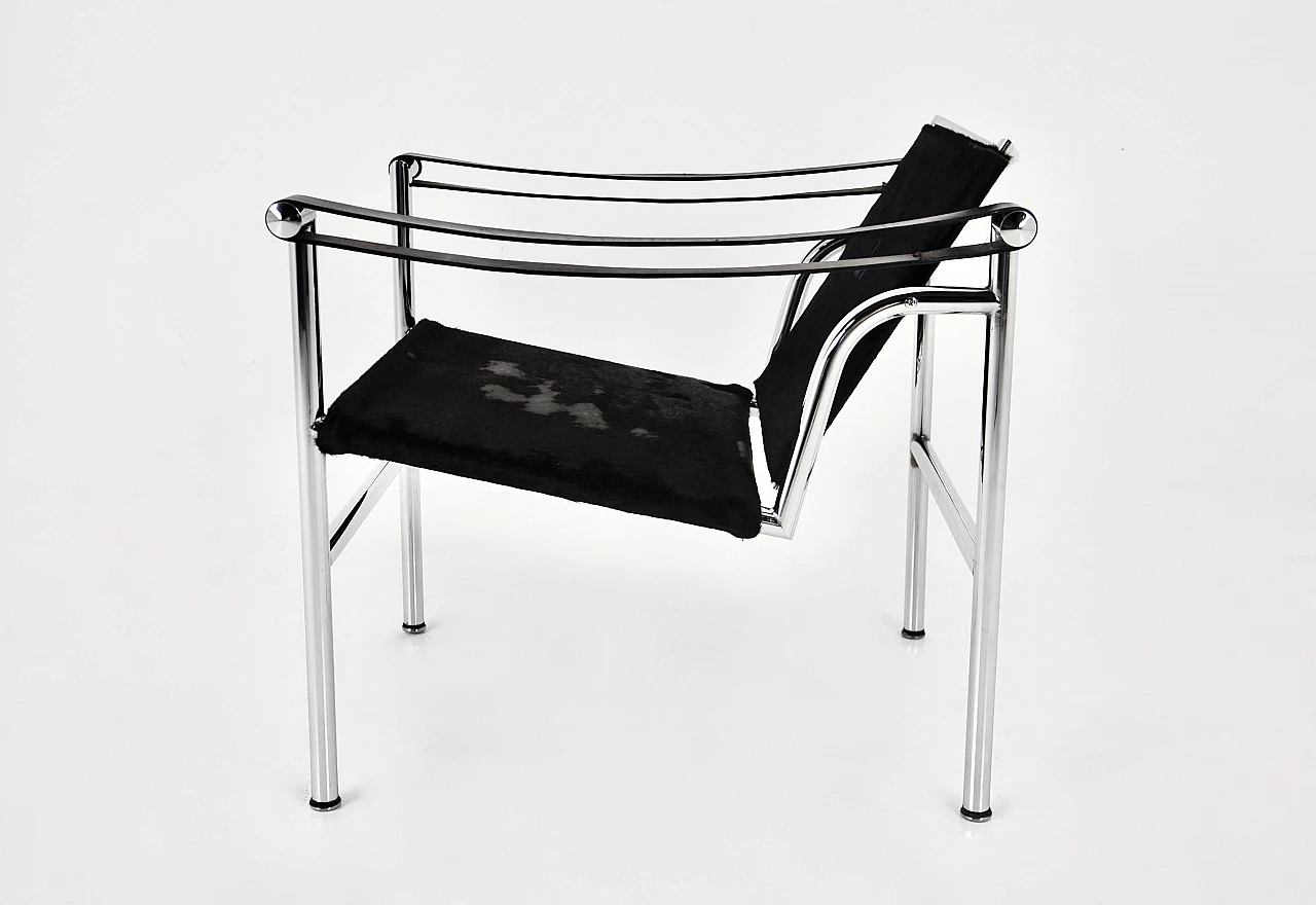 Poltrone LC1 in pelle di Le Corbusier per Cassina, anni '70 8