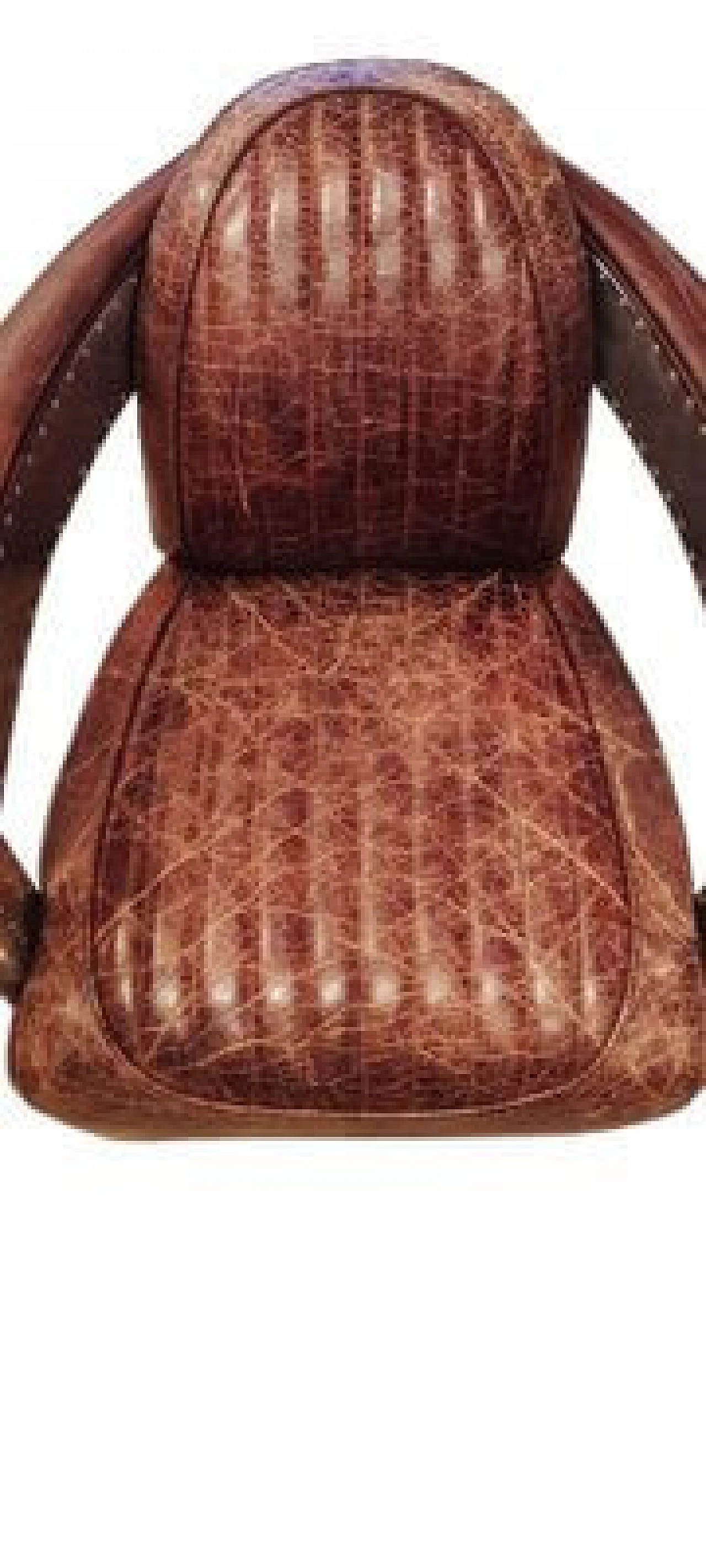 Poltrona Aviator in pelle e acciaio cromato, anni '80 2