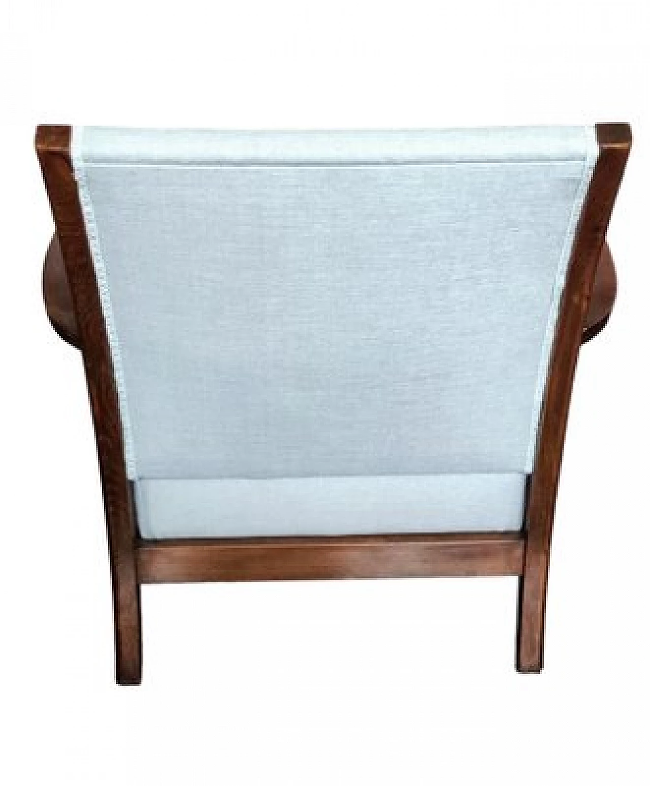 Coppia di poltrone Art Nouveau in faggio e tessuto bianco, fine '800 5