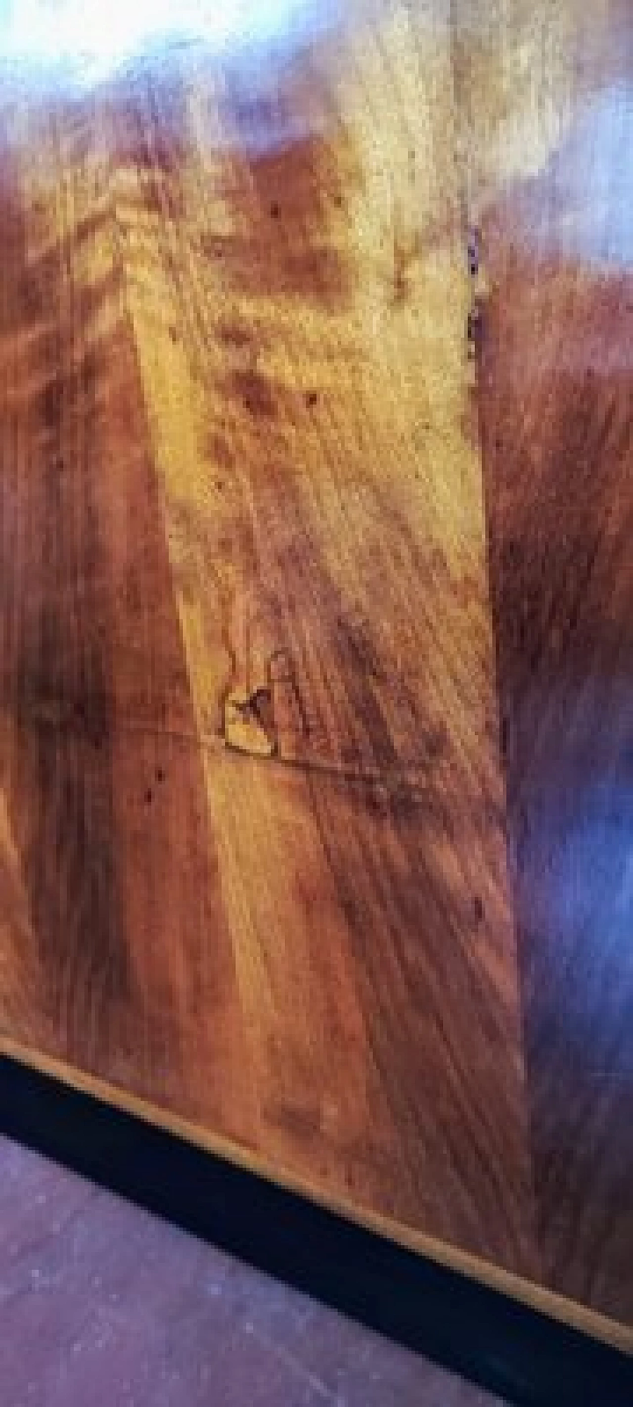 Pair of Art Deco wood and green fabric armchairs, 1920s 9