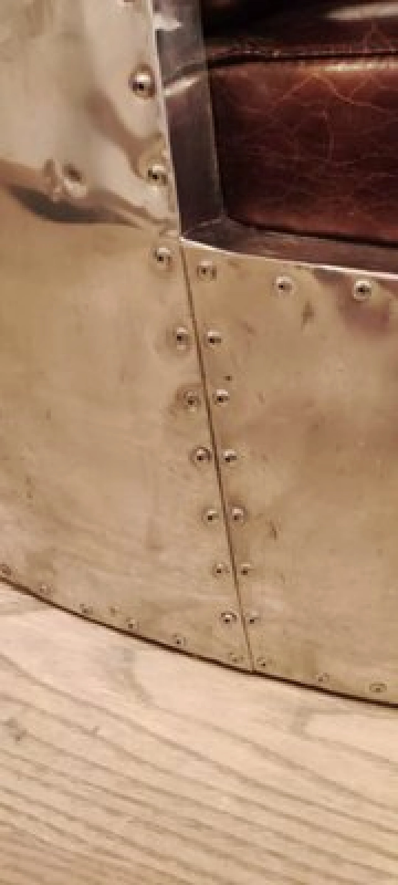 Poltrona Aviator in pelle e acciaio cromato, anni '80 10