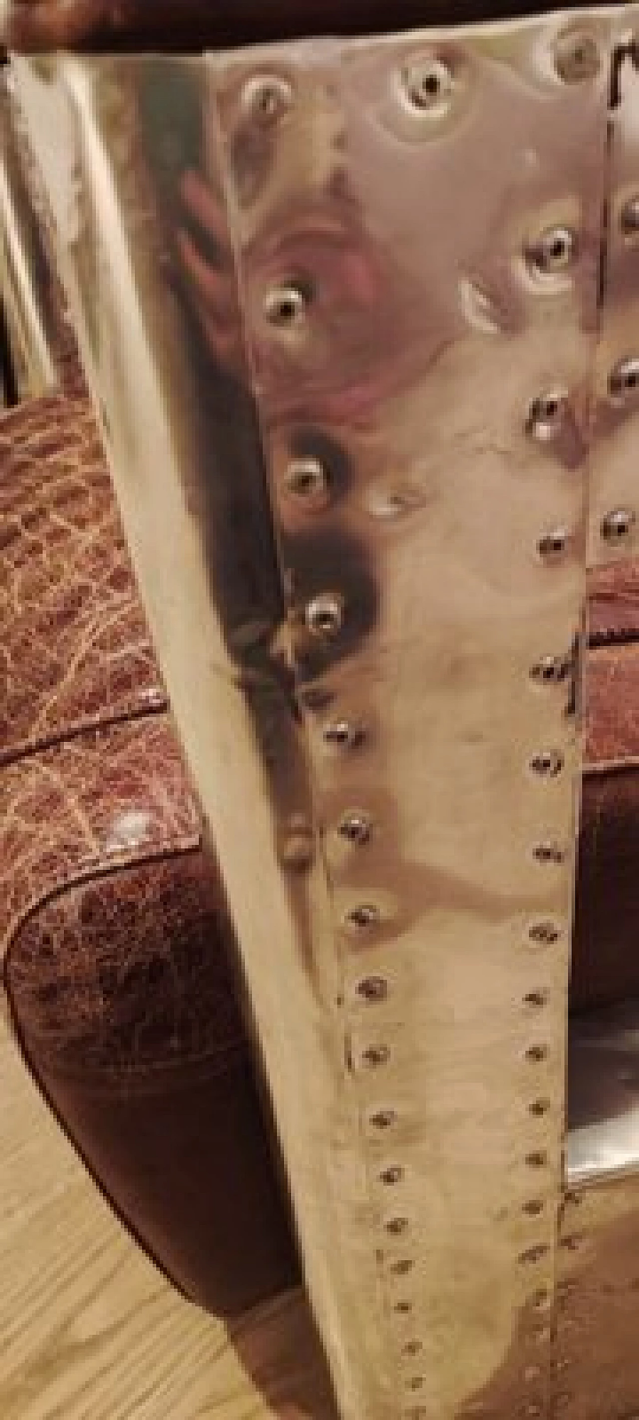 Poltrona Aviator in pelle e acciaio cromato, anni '80 17