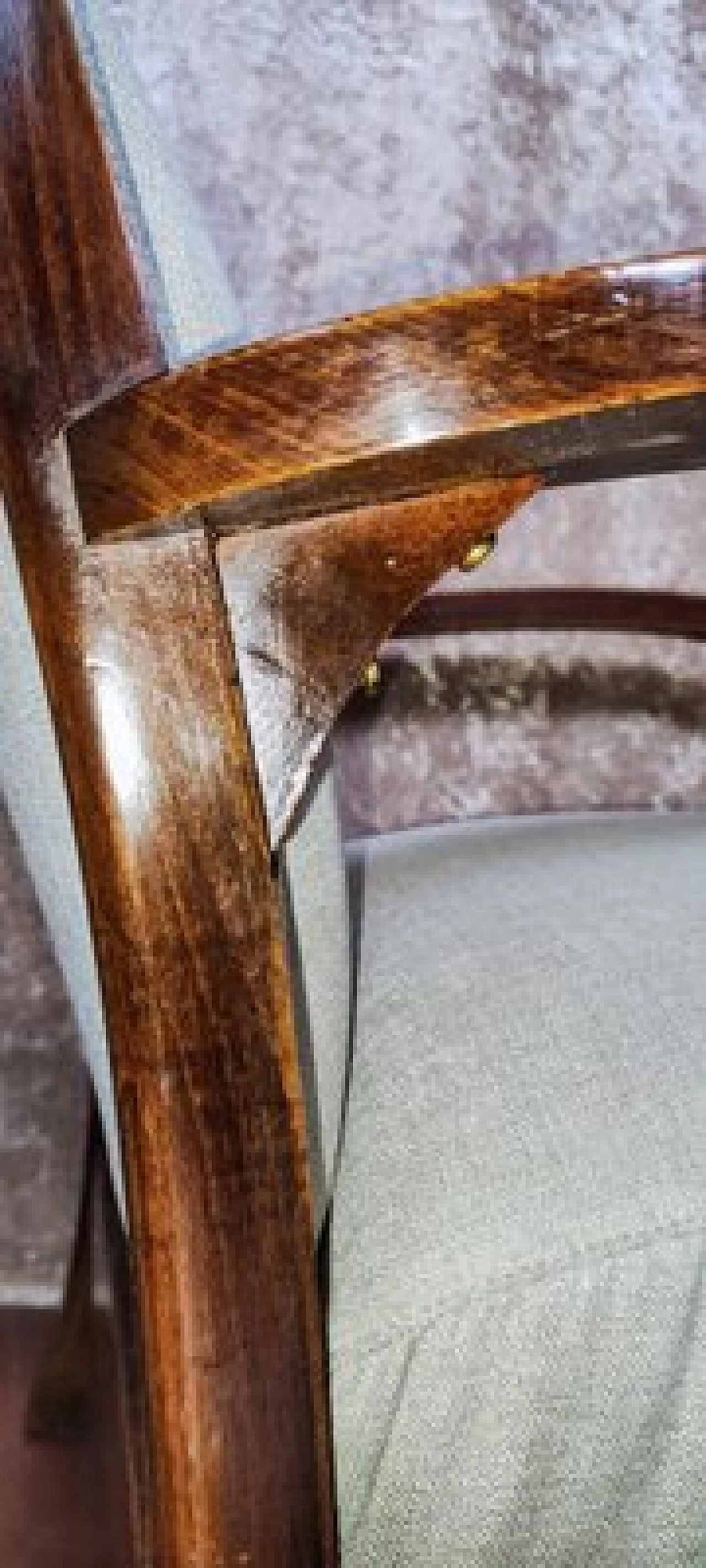 Coppia di poltrone Art Nouveau in faggio e tessuto bianco, fine '800 19