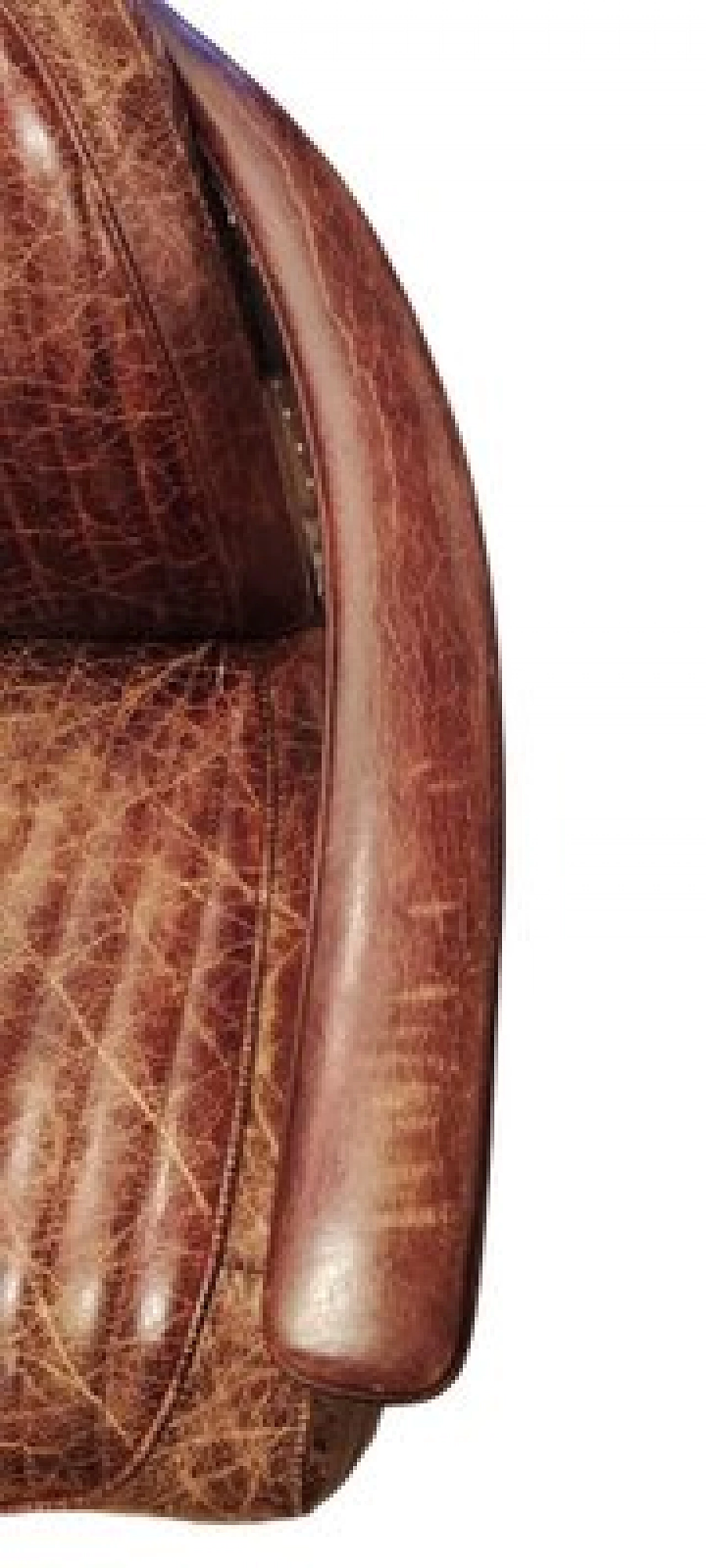 Poltrona Aviator in pelle e acciaio cromato, anni '80 23