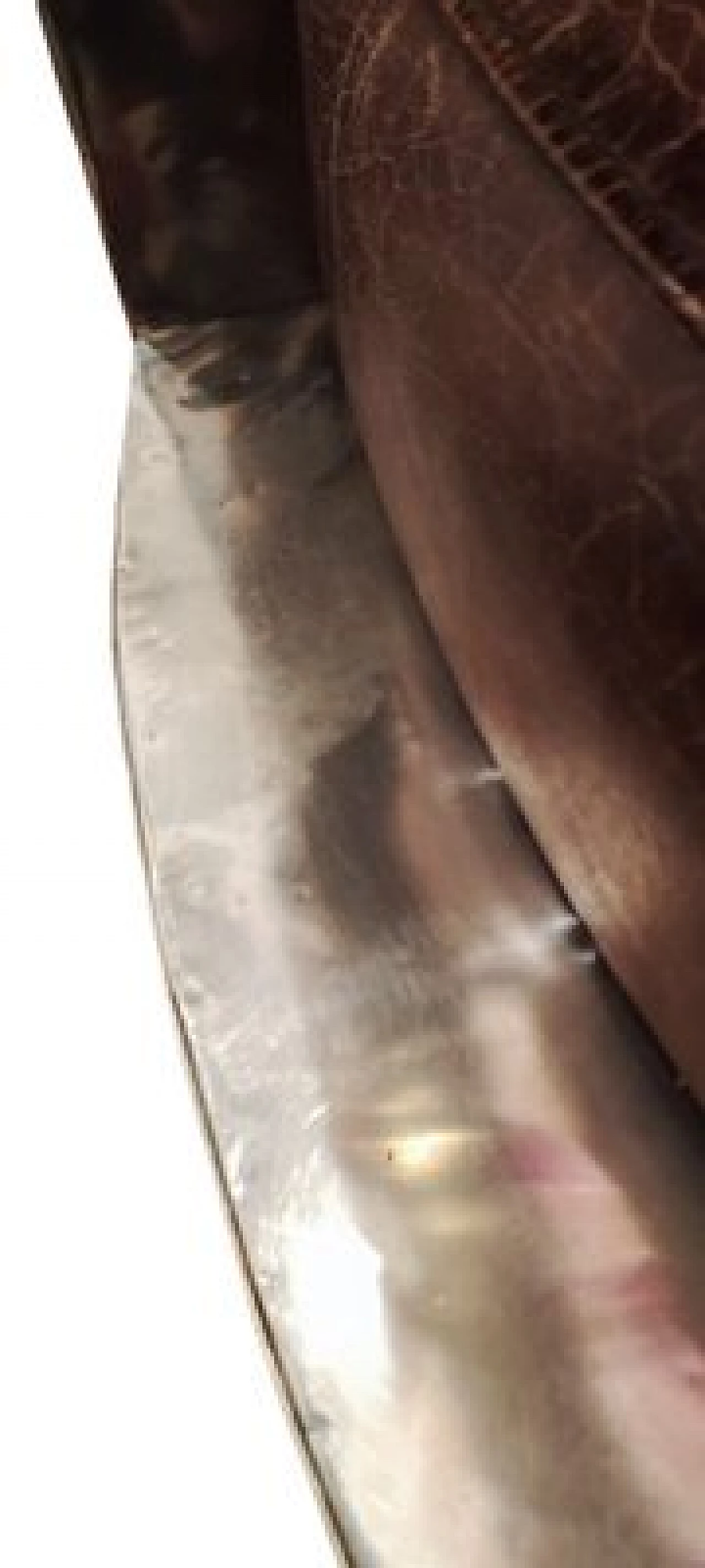 Poltrona Aviator in pelle e acciaio cromato, anni '80 24