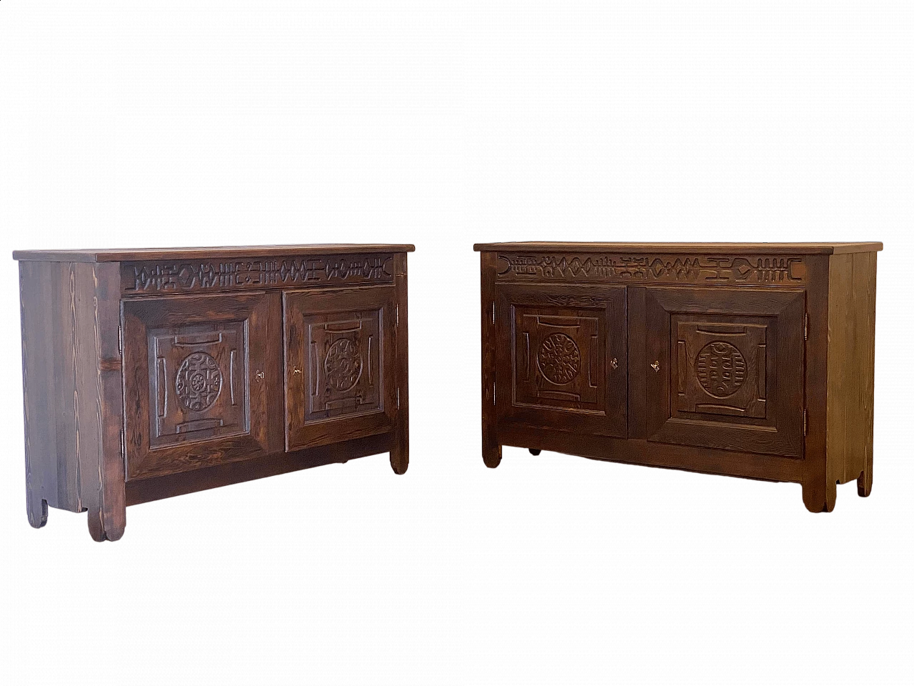 Pair of pine sideboards by Victor Cerrato, 1960s 40