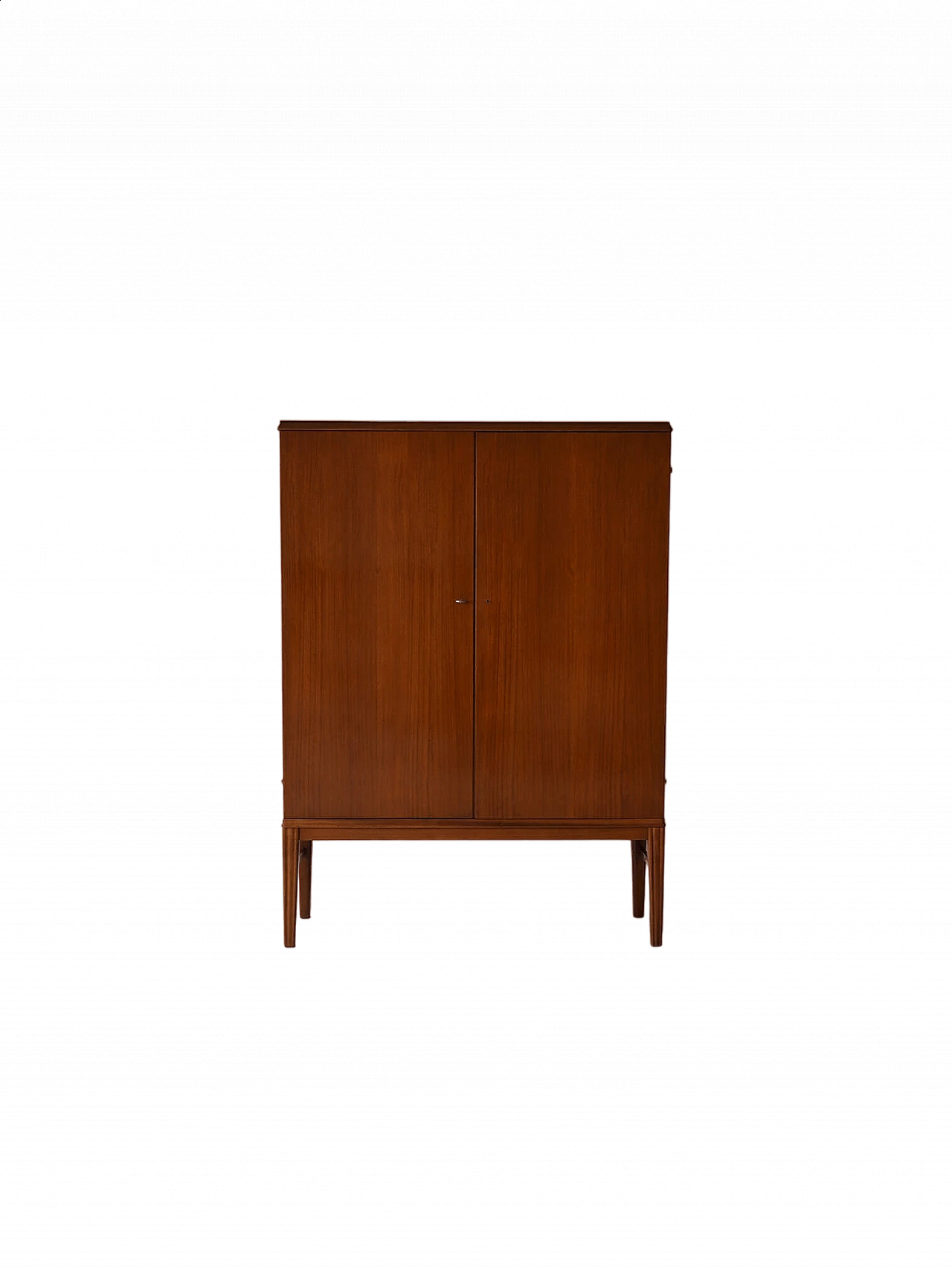 Scandinavian mahogany cabinet with hinged doors, 1960s 11